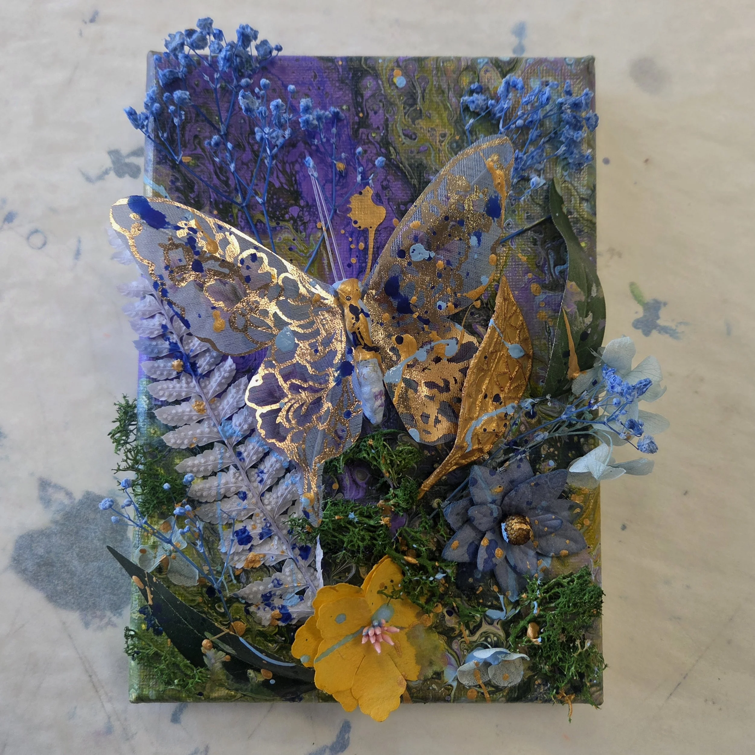 CELESTIAL GARDEN MINI FLUID ART PAINTINGS