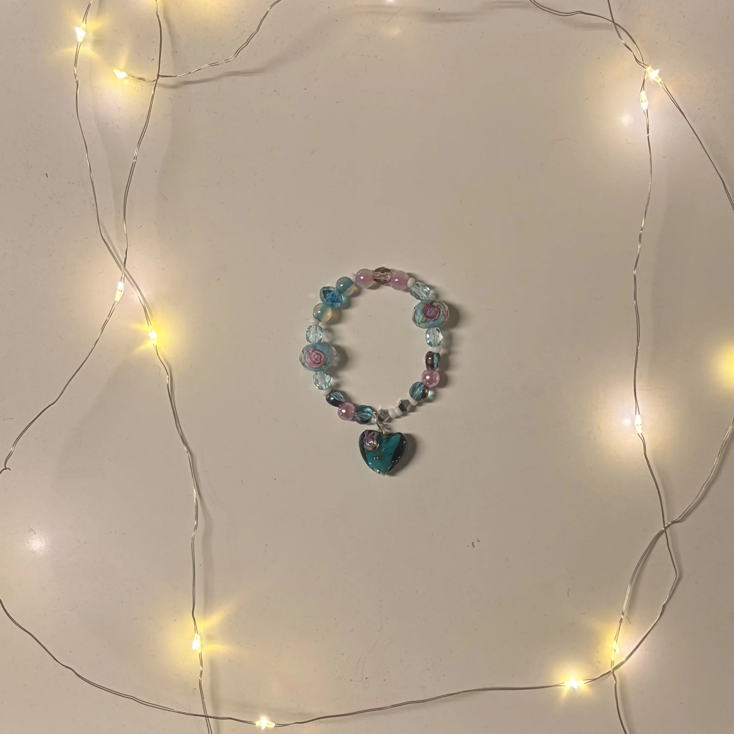 Pond Flower Bracelet (Small (with charm!)).jpeg