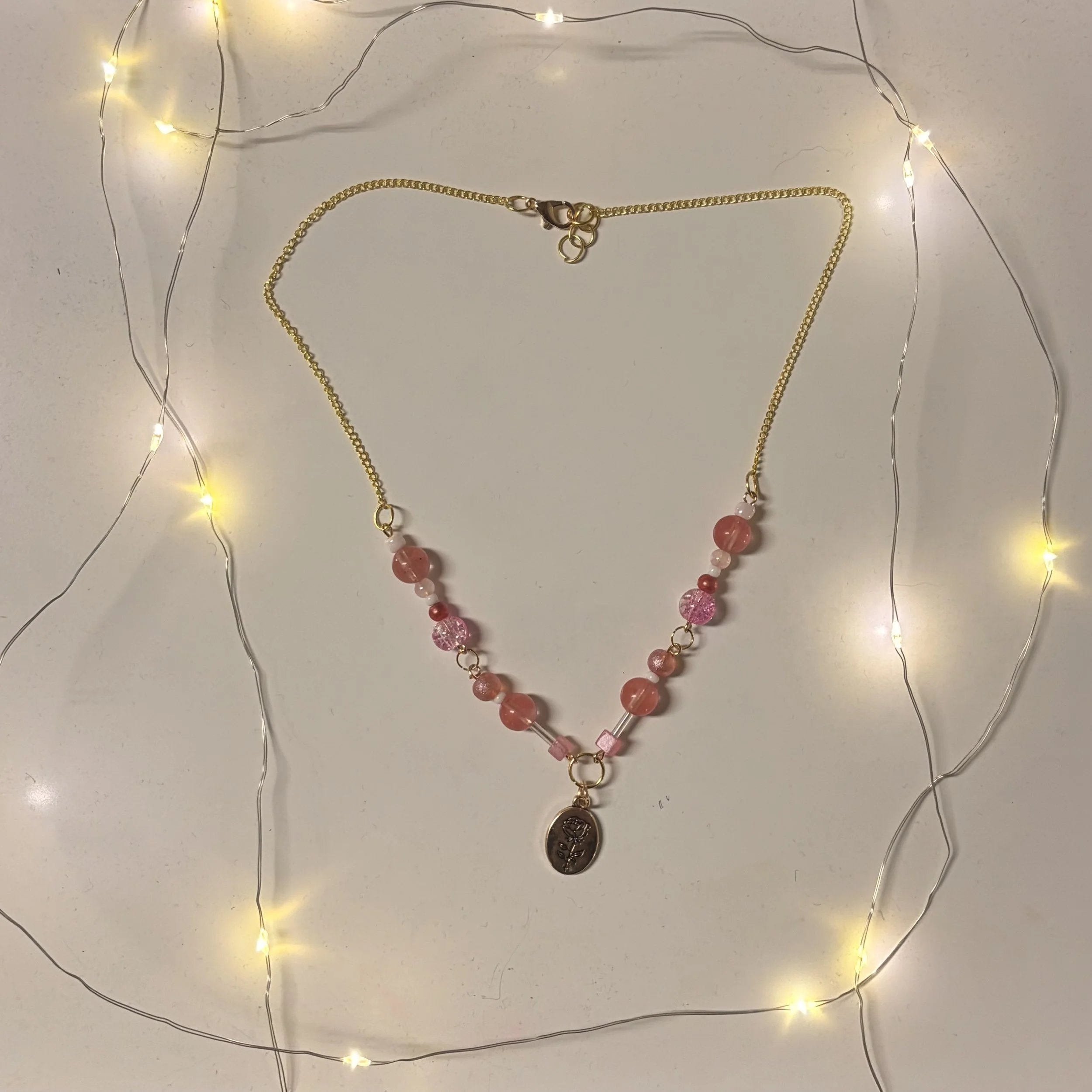 Bloom Necklaces (Gold) (Pink).jpeg