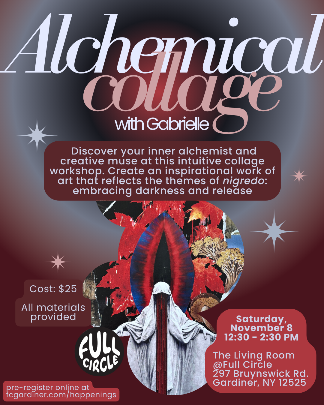 Alchemical collage w/Gabrielle