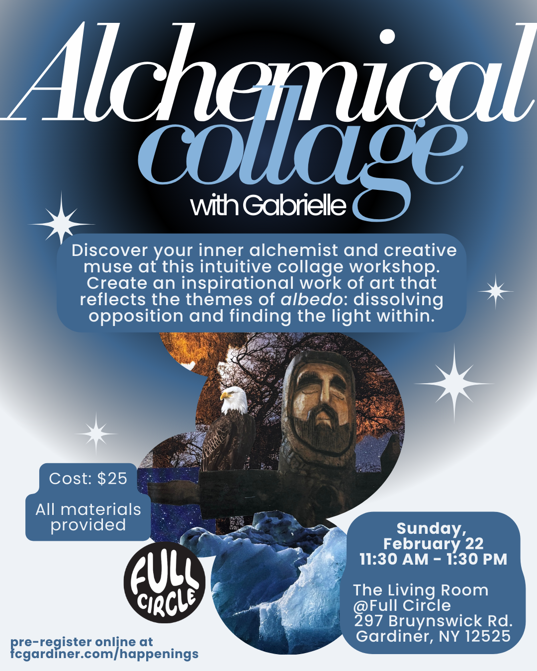 Alchemical collage w/Gabrielle