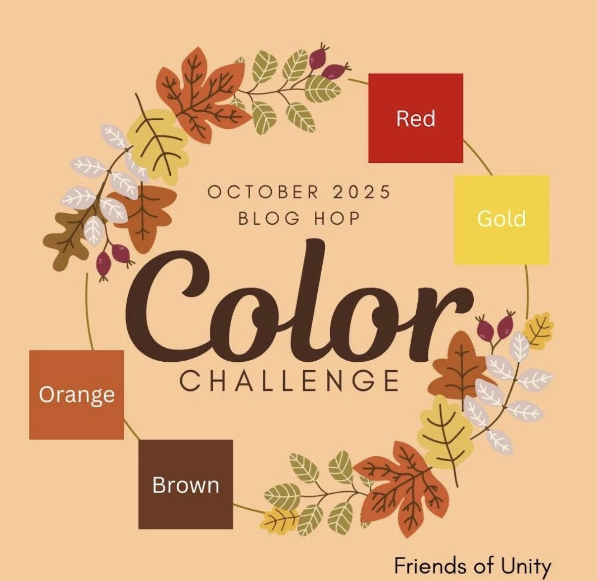 October 2025 FOU Blog Hop Color Challenge.