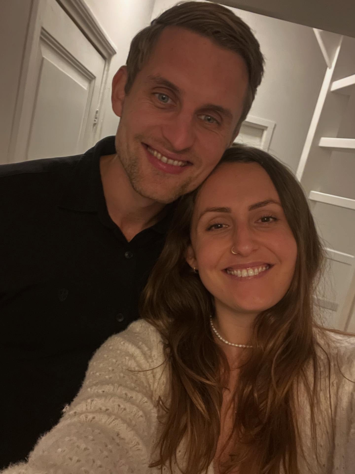 Sleepy 10:30pm photo on our landing bc we (I) needed to capture 3 years since we met 🫶

Swipe for the first poem I ever wrote him, when he was just a BIG feeling in my heart and an even bigger ? about what was next.

Now it&rsquo;s been 3 years of k