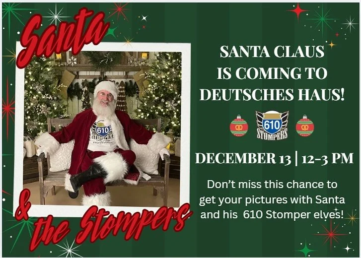 Santa&rsquo;s coming to town, and he&rsquo;s bringing his 610 Stomper elves! 🕺🏽🎅
Join us Friday, December 13 from 12 PM &ndash; 3 PM at the @noladeutscheshaus for a jolly photo op the whole family will love. 

📸 $25 includes:
&bull;One digital, d