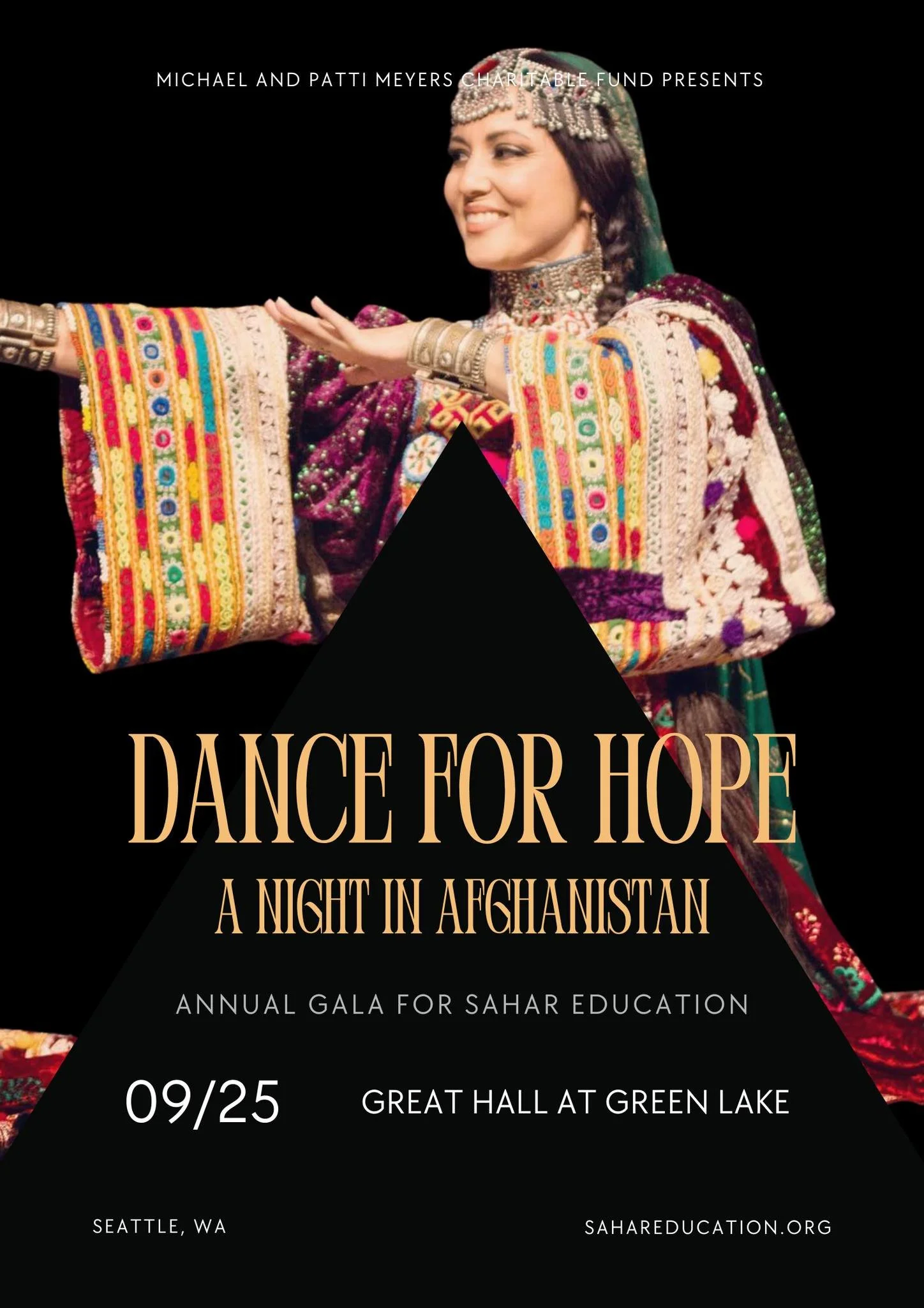 You&rsquo;re invited to &lsquo;A Night in Afghanistan&rsquo;&mdash;an enchanting evening on Thursday, September 25th, 2025, from 5:30 to 8 PM, at The Great Hall at Green Lake in Seattle. Join us for an unforgettable journey into Afghan culture&mdash;