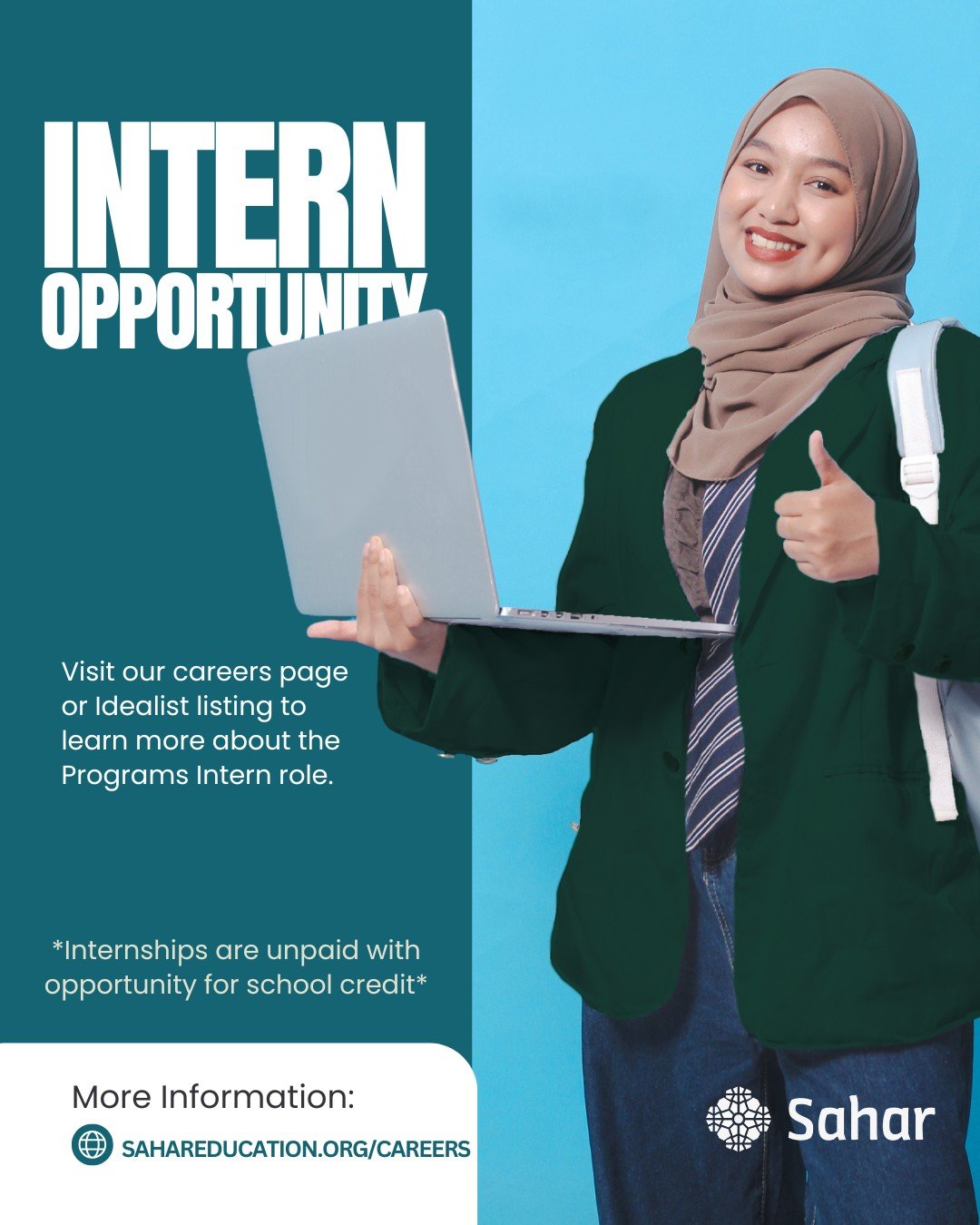 We are hiring a Programs Intern to support Sahar Education&rsquo;s work expanding access to learning for Afghan girls and women.

This is an unpaid internship, and we are happy to work with your college or university to provide academic credit for yo