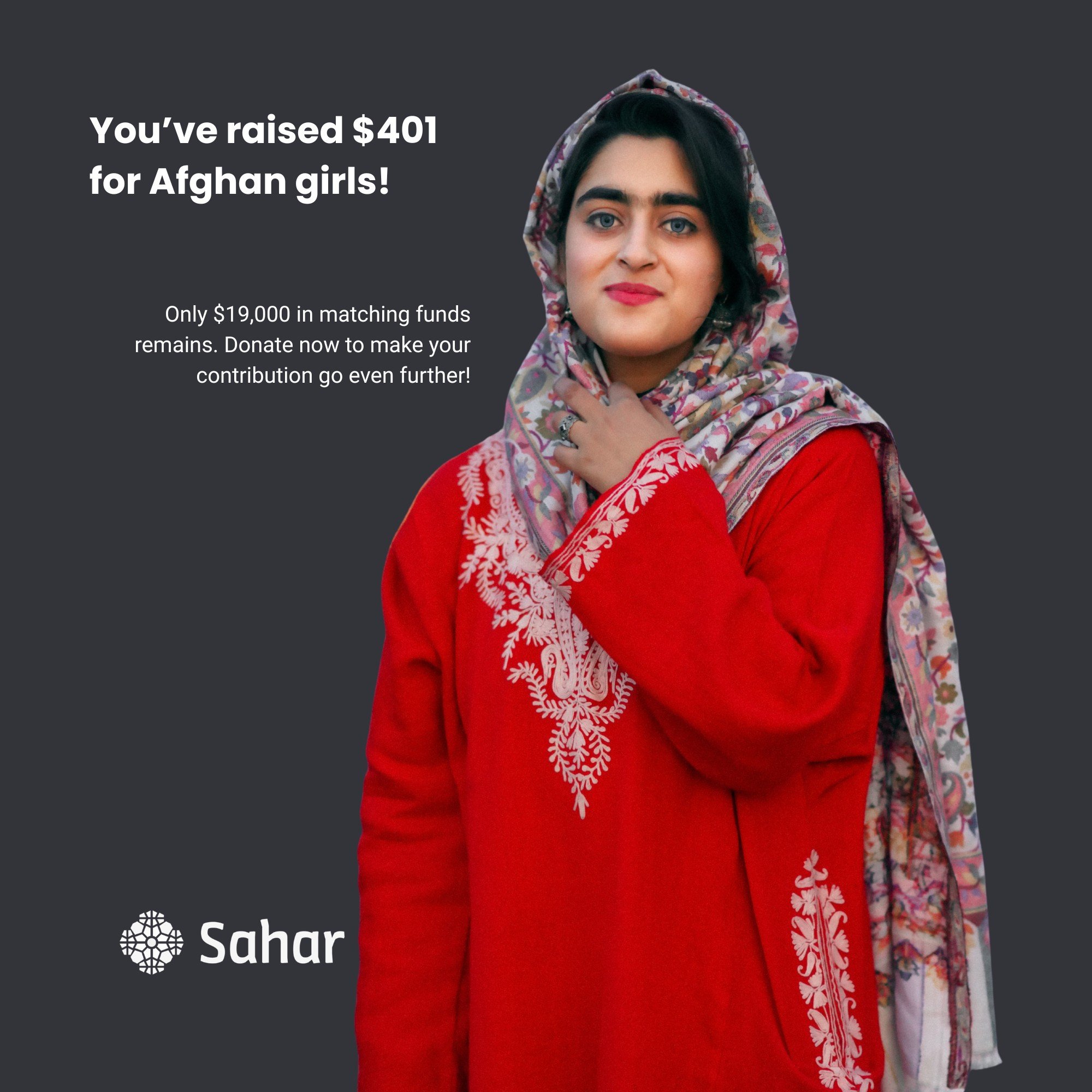 Last chance to make your gift go even further!

Matching is running out for GlobalGiving&rsquo;s Little by Little campaign. Donations up to $50 are still matched by 50% while funds last.

Your $10 becomes $15, helping Afghan girls continue learning t