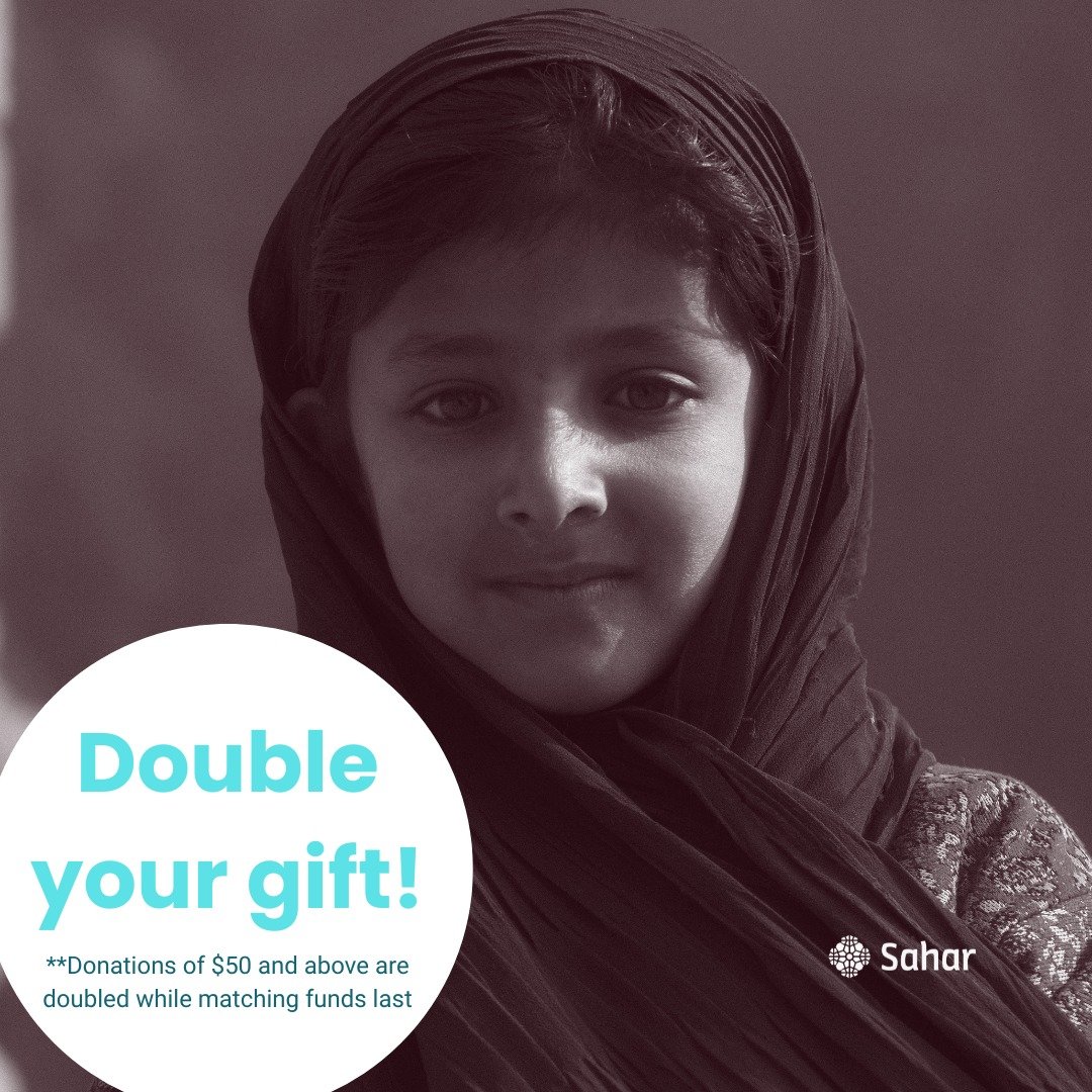 Your gift can go even further for Afghan girls.

Through May 5th, donations to Sahar&rsquo;s Give BIG campaign have been matched by a generous gift from a member of Sahar&rsquo;s board, multiplying your impact while matching funds last. Every gift he