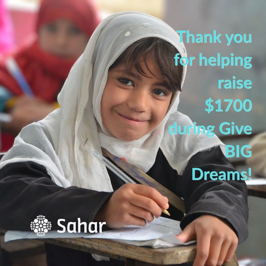 Because of this community, Give BIG Dreams raised $1,700 to support education for Afghan girls and women.

That includes $850 in generous donations and an additional $850 in matching funds, doubling the impact for safe learning opportunities, skill-b