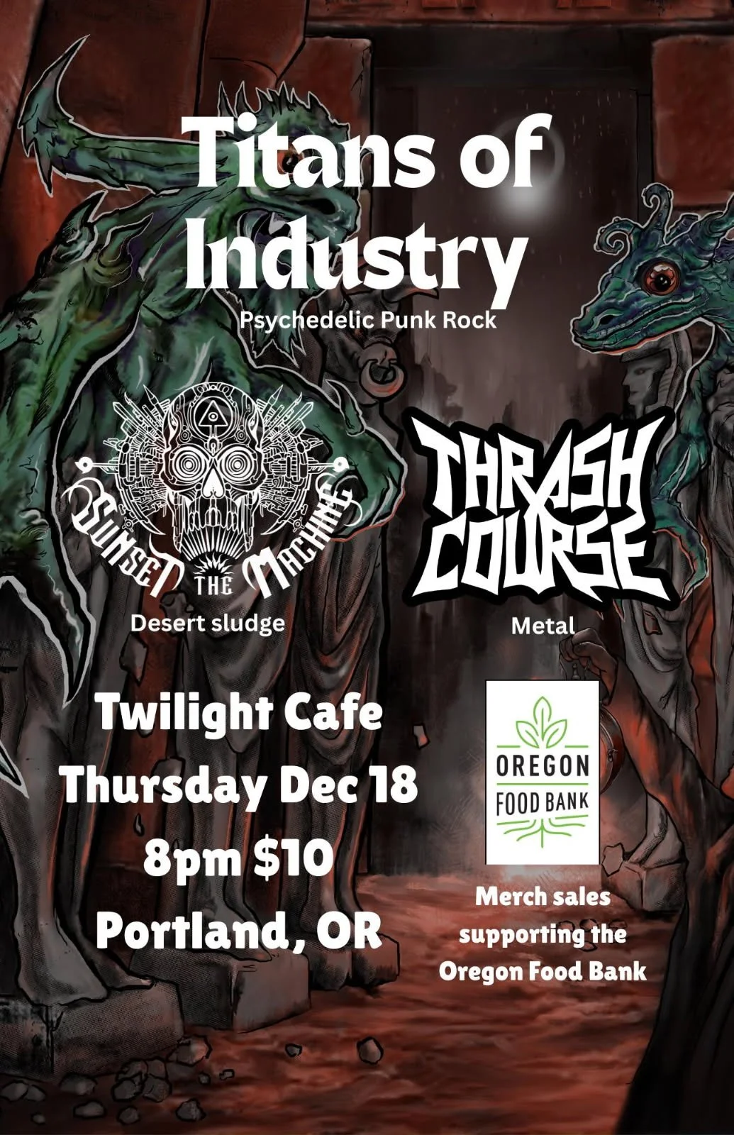 Titans of Industry, Sunset the Machine, Thrash Course