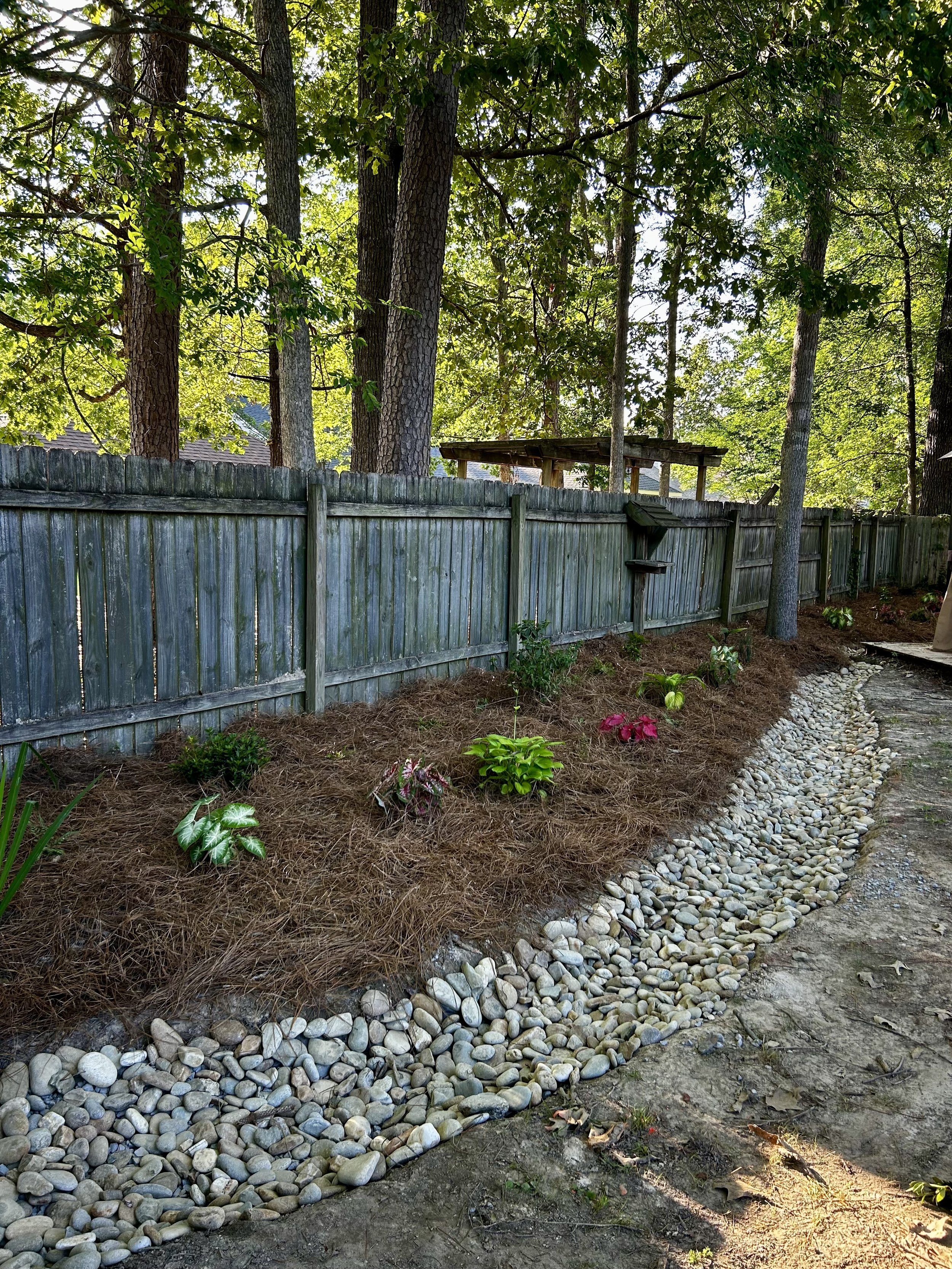 Dry Creek and Flower Bed