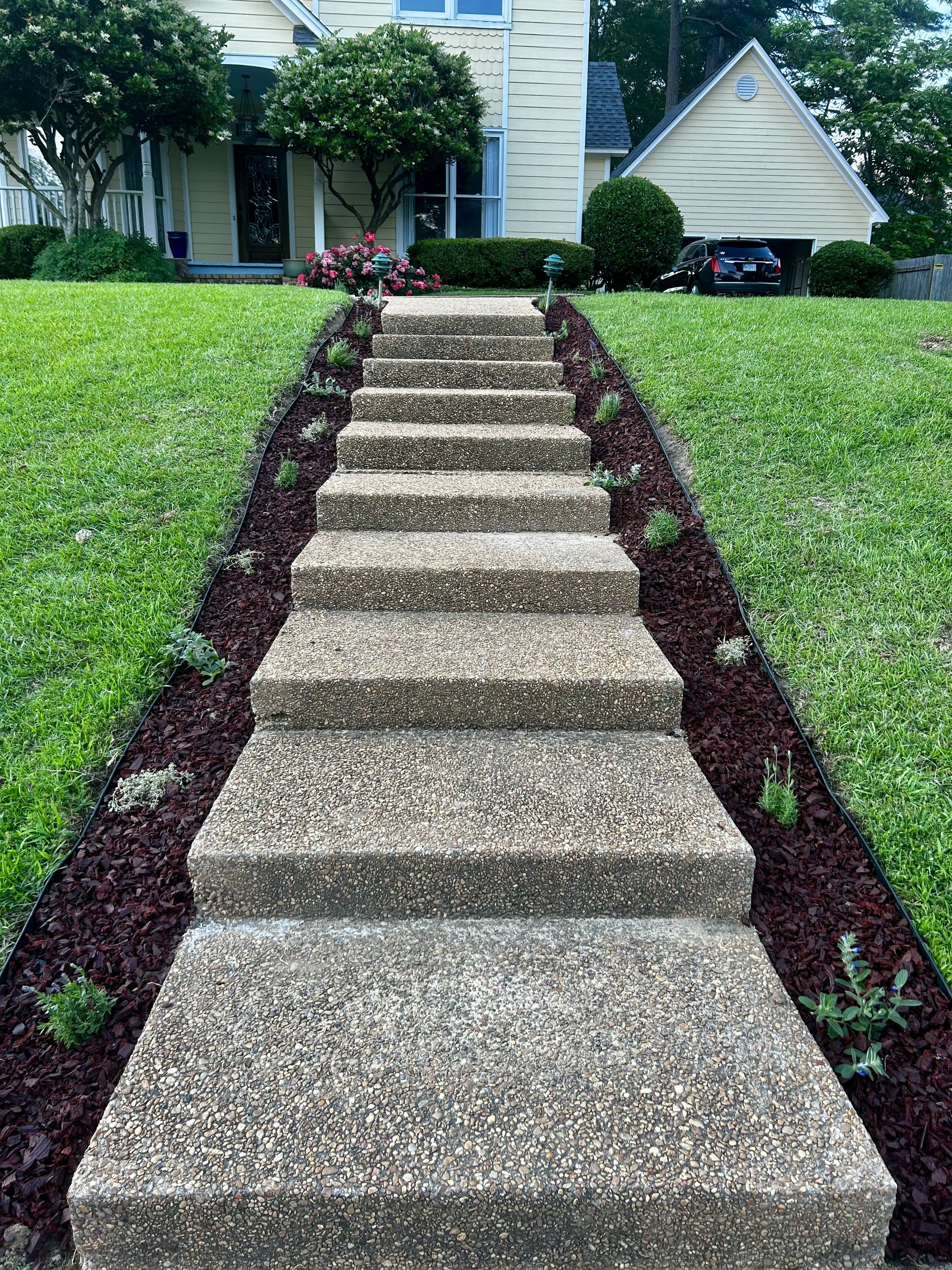 Sidewalk Flower Bed