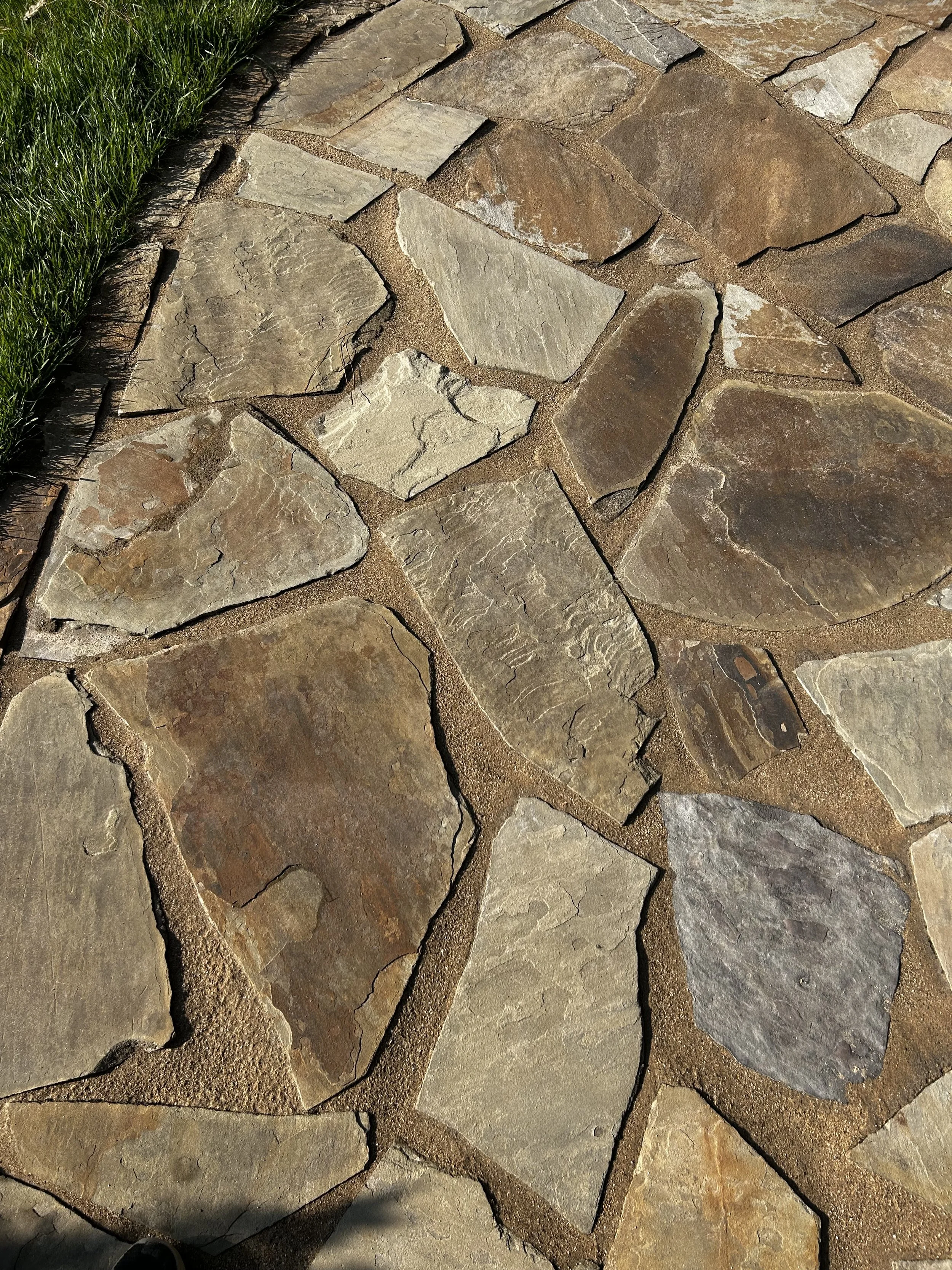 After - Close up look of new poly sand