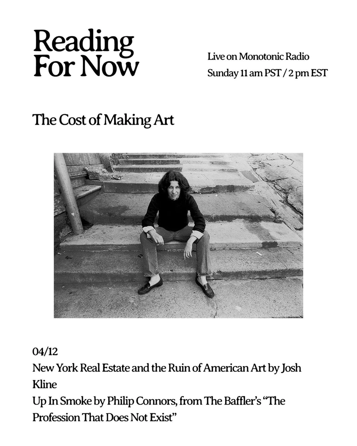 Can anyone even afford to Fran Lebowitz anymore?! Josh Kline&rsquo;s essay in MIT magazine made waves through the art world last week as it called into question the possibility of being an artist (good or otherwise) in New York. In the same week, The