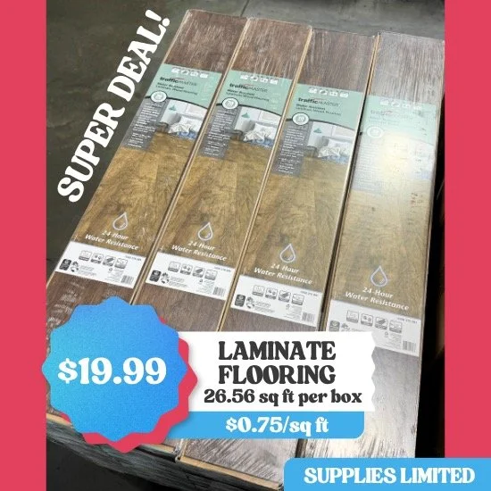 Don't miss this SUPER DEAL on LAMINATE FLOORING! 😮 #OzarkMO