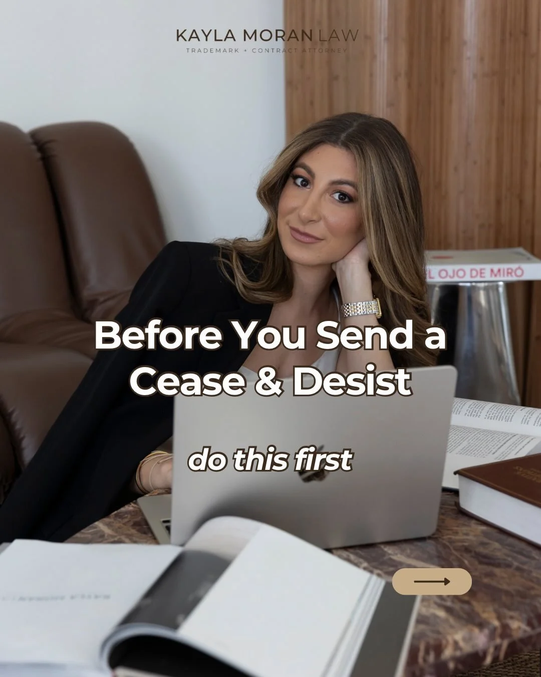 Before you send that cease and desist to a brand stealing your content, do this first: 

Make sure you actually own the rights to it... aka you are the human author and its an original work, fixed in a tangible medium - videos, pictures etc

Then, fi