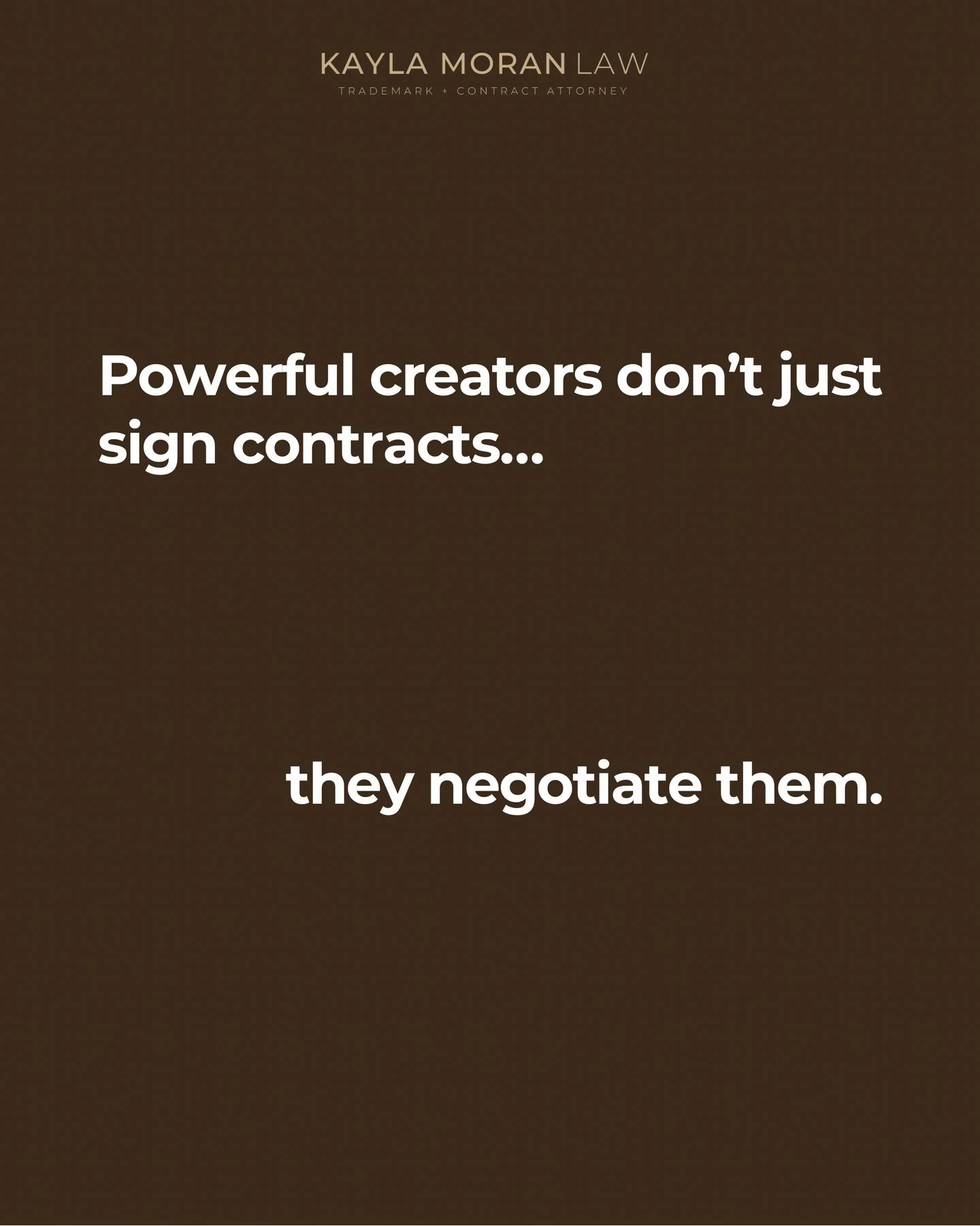 Power creators don&rsquo;t just negotiate their rate&hellip; they negotiate the terms that actually control their business

Because what you sign determines how your content is used, who you can work with, and when you get paid

Usage rights affect h