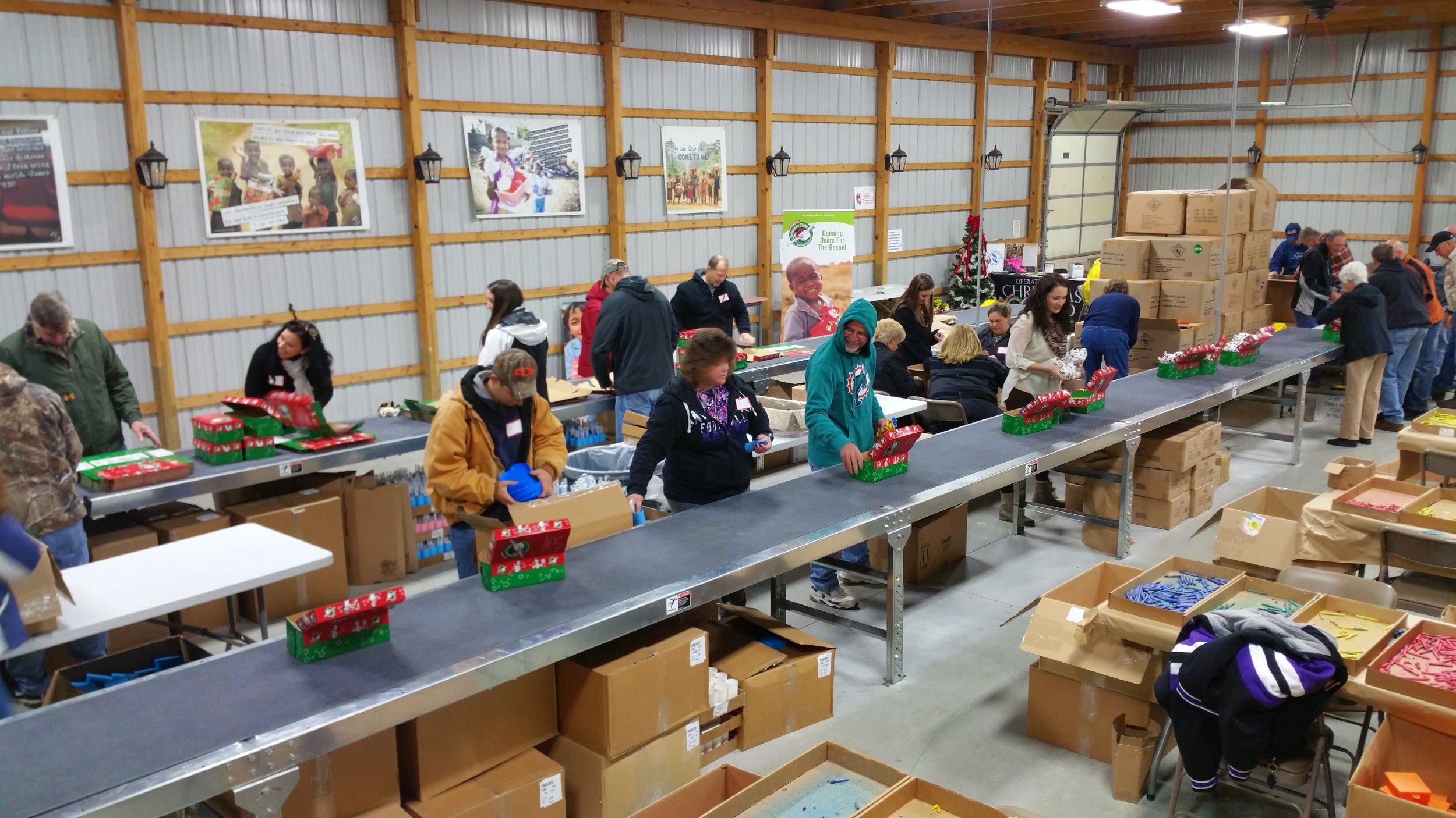 The Assembly line underway