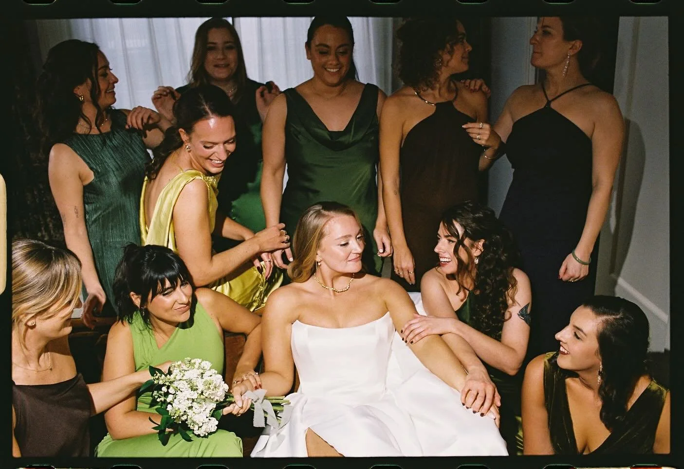 Ellie + her girls, starting 2026 off on the very best note.
.
Photographer @harperpix
Planning @justsayyes_ny
Venue @boweryhotel_events
Florals @rebecca_shepherd_floral_design
Spray Tan @tansbynatalie 
Beauty @willowhouse.beauty