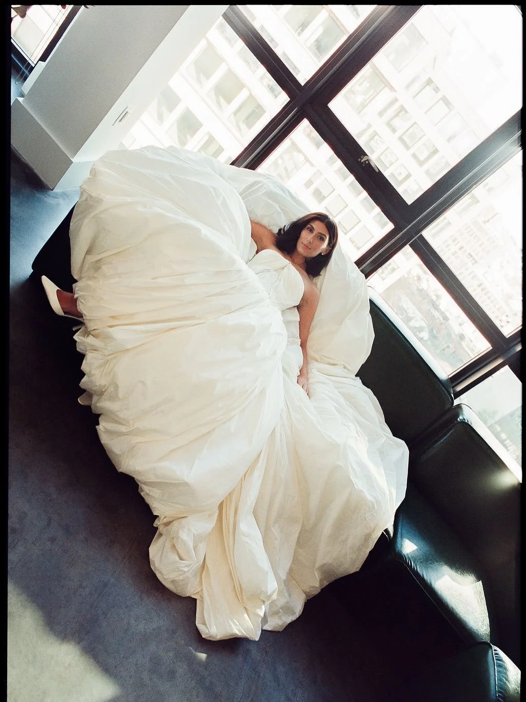 Grace sitting in a @daniellefrankelstudio ☁️
.
Photo @kellyvahosphoto 
Planning + Design @maddenmadeevents 
Cinematography @jasonmoodyphoto 
Venue @wythehotel 
Floral @efflorescent.studio 
Beauty @willowhouse.beauty makeup by aneta | hair by megan