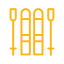 Stylized gold text spelling 'YAB' on a black background.