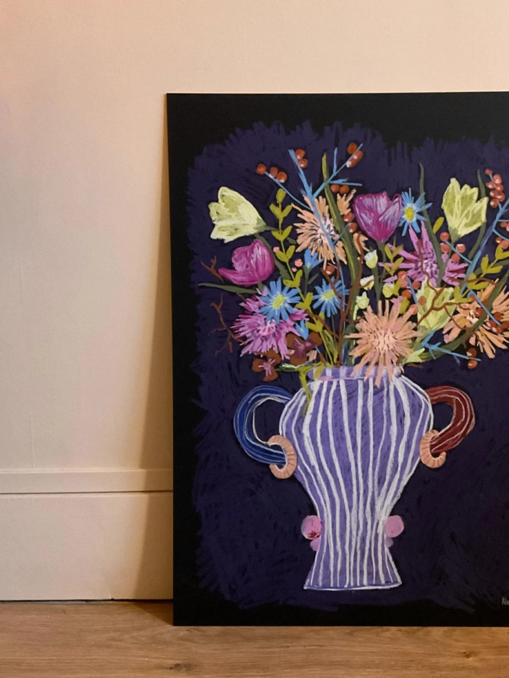 Pause pastel, je ne sais pas si j&rsquo;aime ou pas mais &ccedil;a m&rsquo;a permis de me vider l&rsquo;esprit. 
.
#gigipeony #pastel #dessinpastel #home