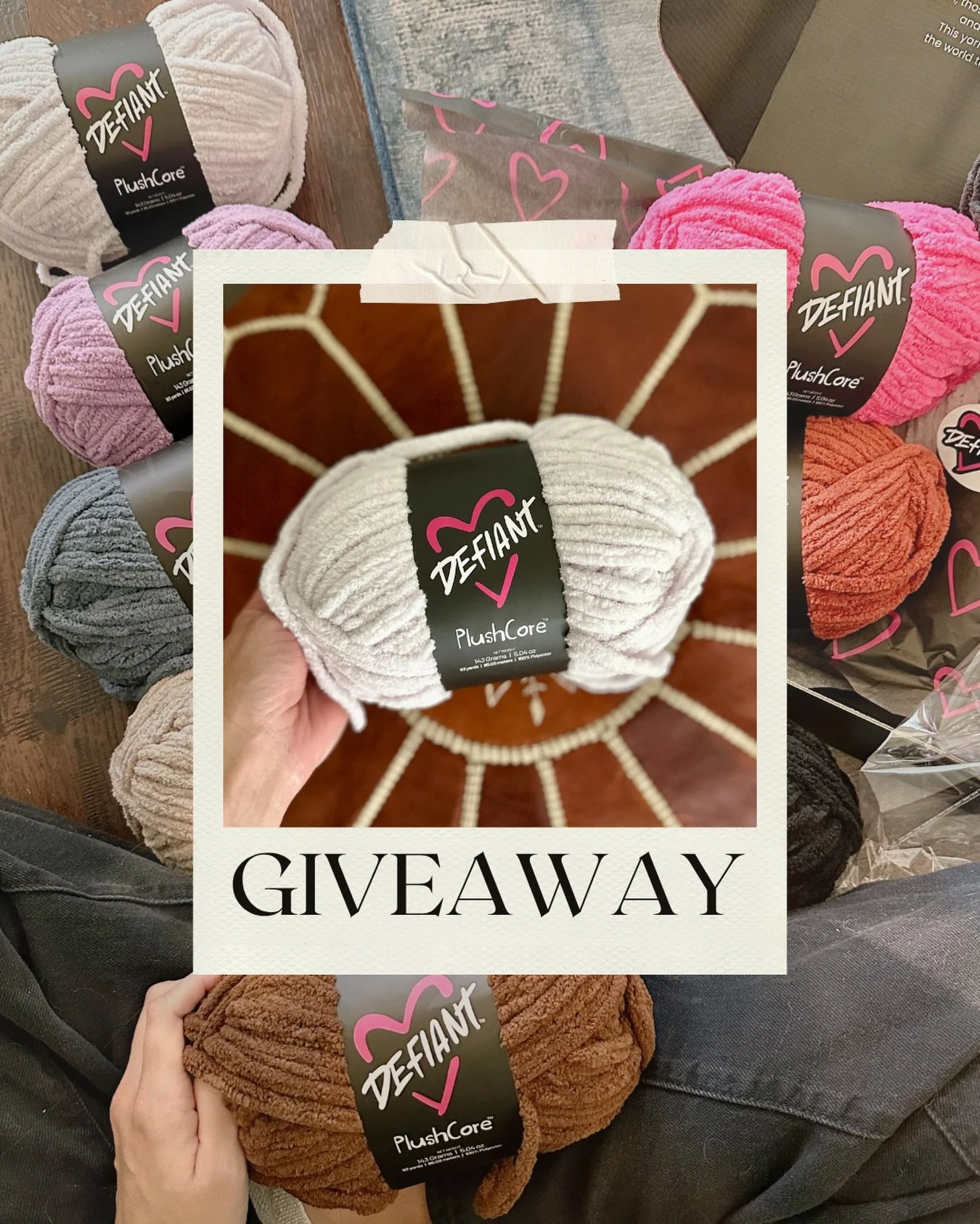 $50 gift card is up for grabs! 🧶 

I&rsquo;ve loved my new yarn from @defiantyarn so we teamed up for a GIVEAWAY so more people can try it for themselves! You&rsquo;re going to be obsessed! 

To enter! 🌟 
&bull;follow us both @defiantyarn and @dear