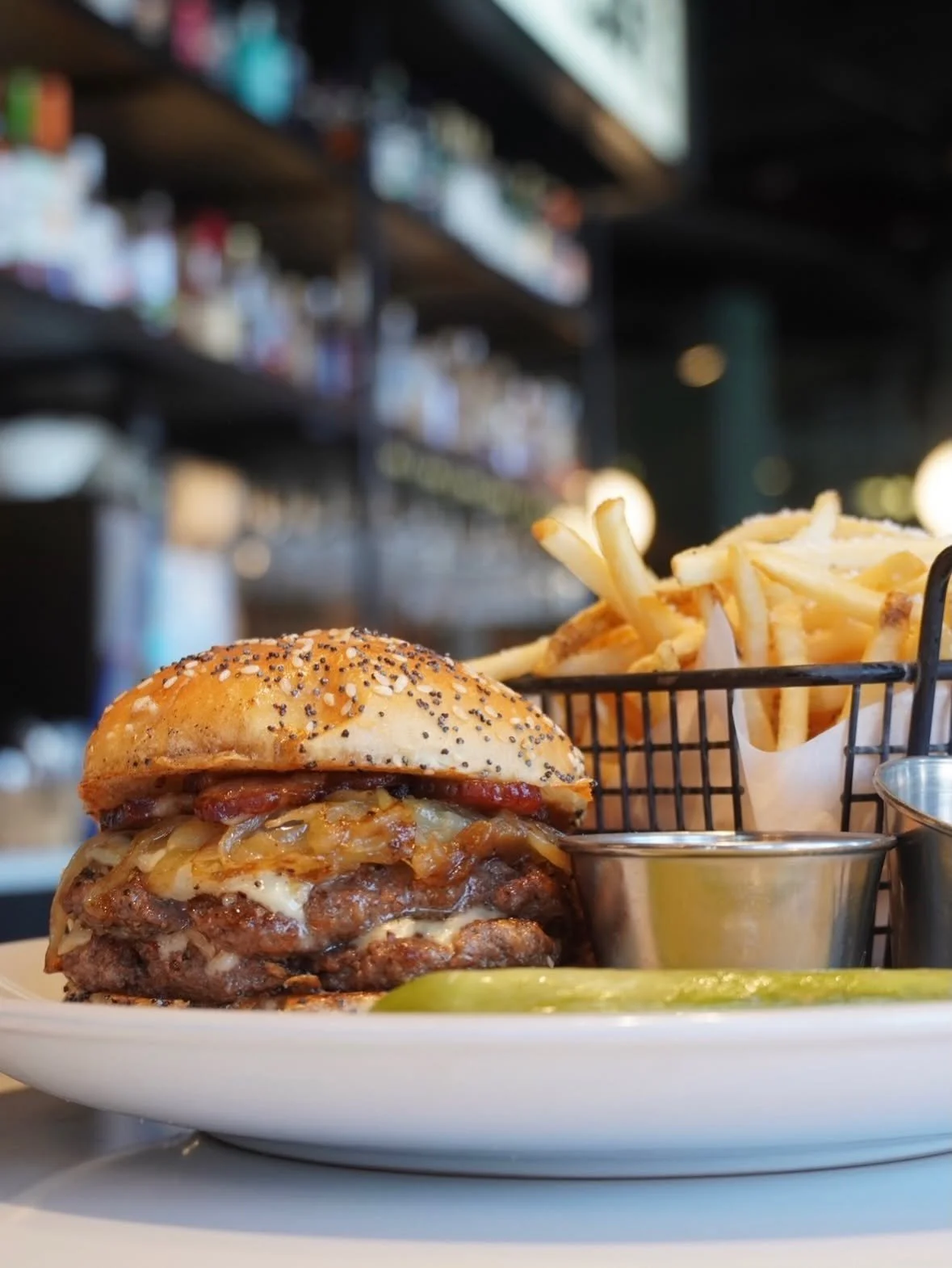 best burger in saratoga franklin square market 