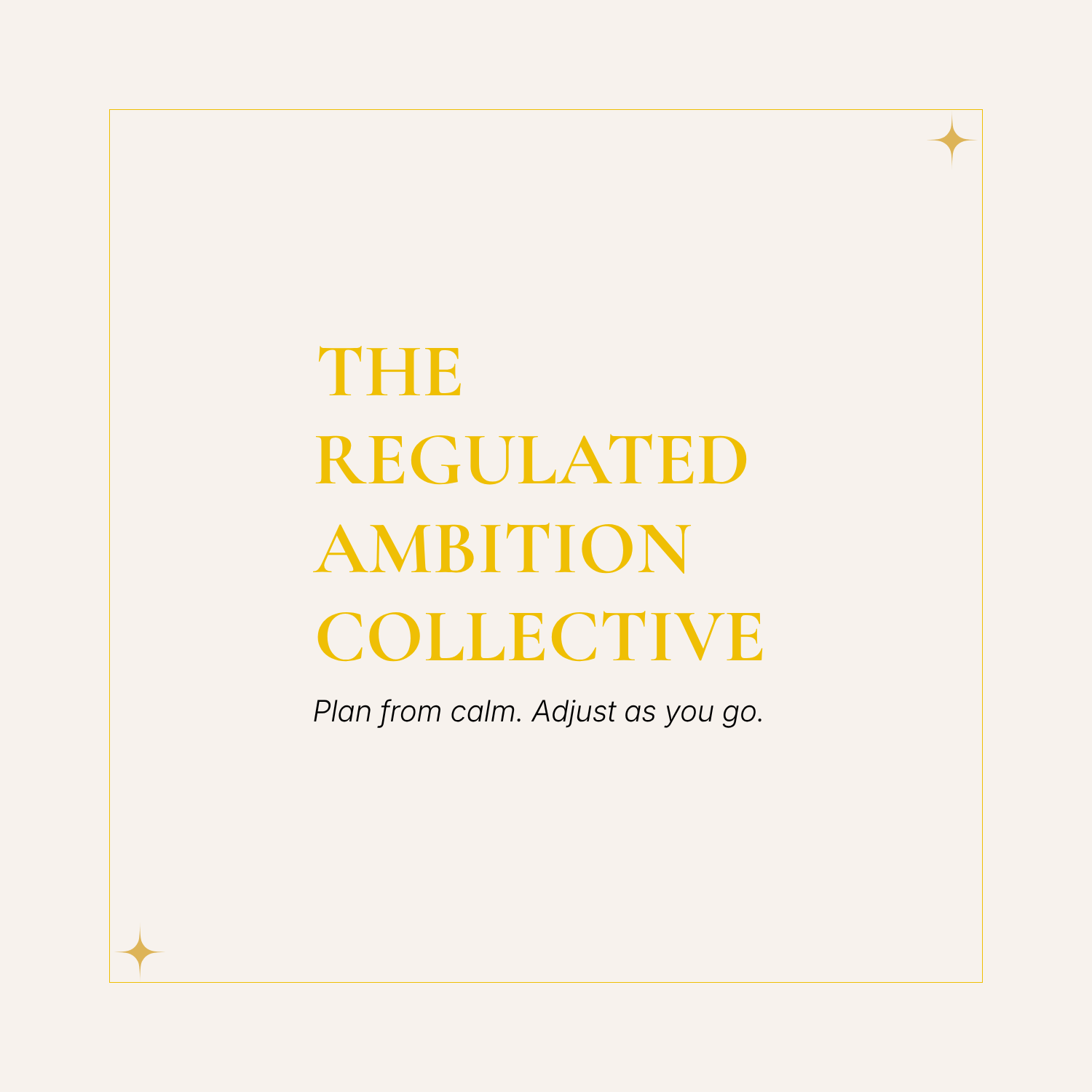 The Regulated Ambition Collective