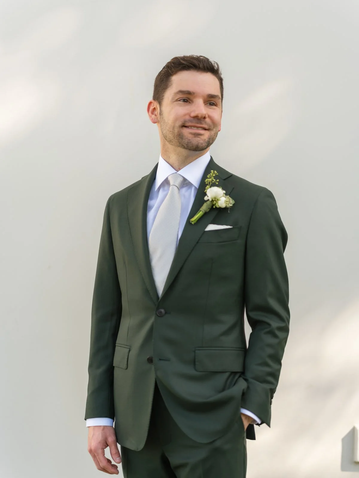 Groom at Cache Estate Wedding in Indio, CA, by Palm Springs wedding planner COJ Events