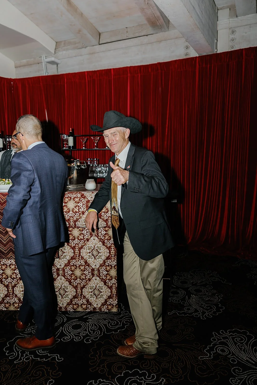 Guests at the late night dance party at a Merv Griffin Estate wedding, designed by COJ Events