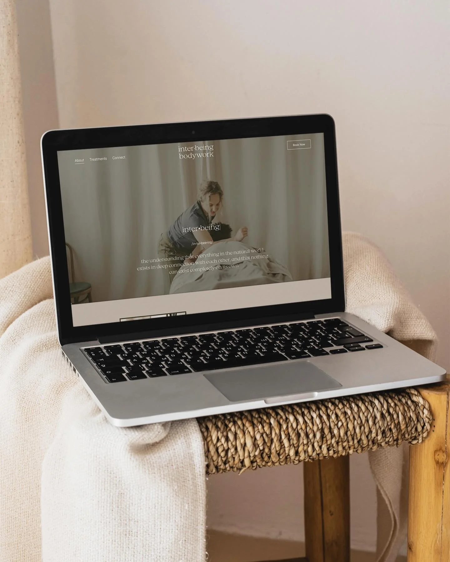 She wanted her website to be warm, elevated, calm, textured, layered, peaceful, connected&hellip; and we delivered! 🍃

It was such an honour to bring @interbeingbodywork&rsquo;s website to life for the launch of her gorgeous new massage therapy stud