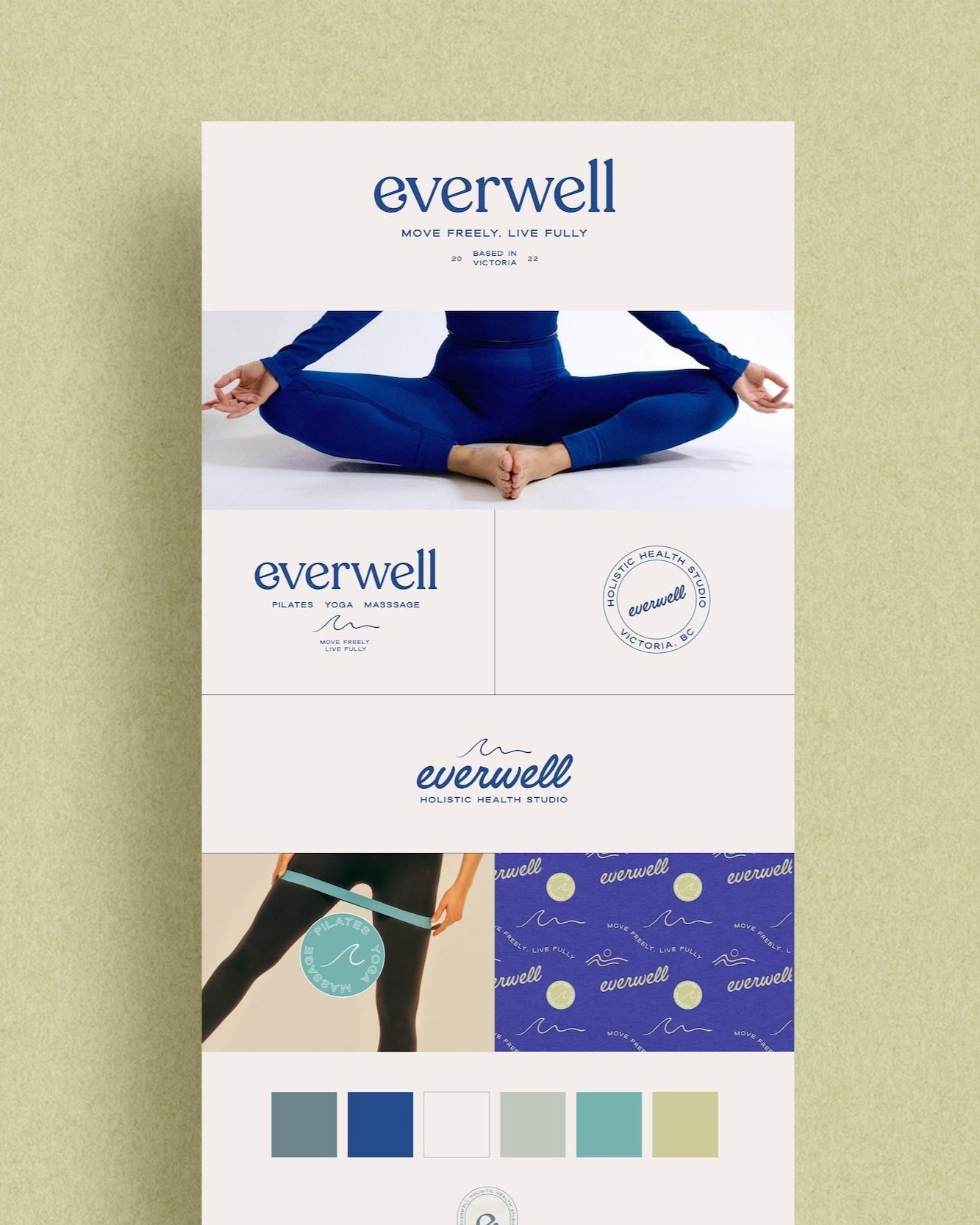 semi custom brand kid for a yoga and pilates studio