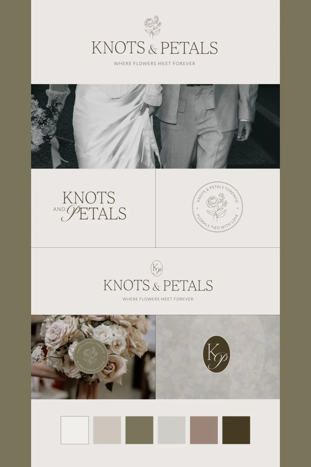 romantic refined semi custom brand kit by in tandem studios