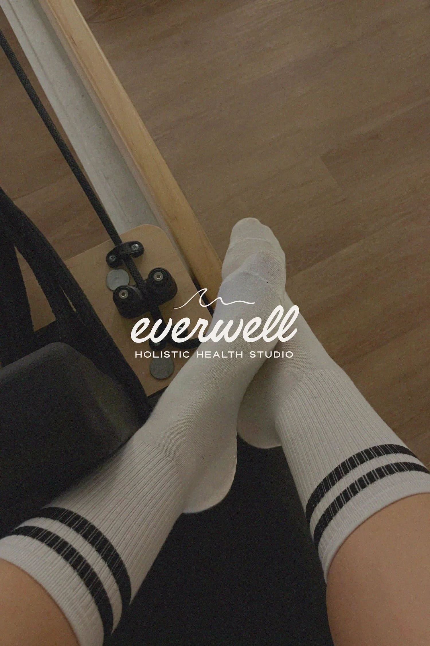 mockup of a coastal casual brand kit for a holistic health studio