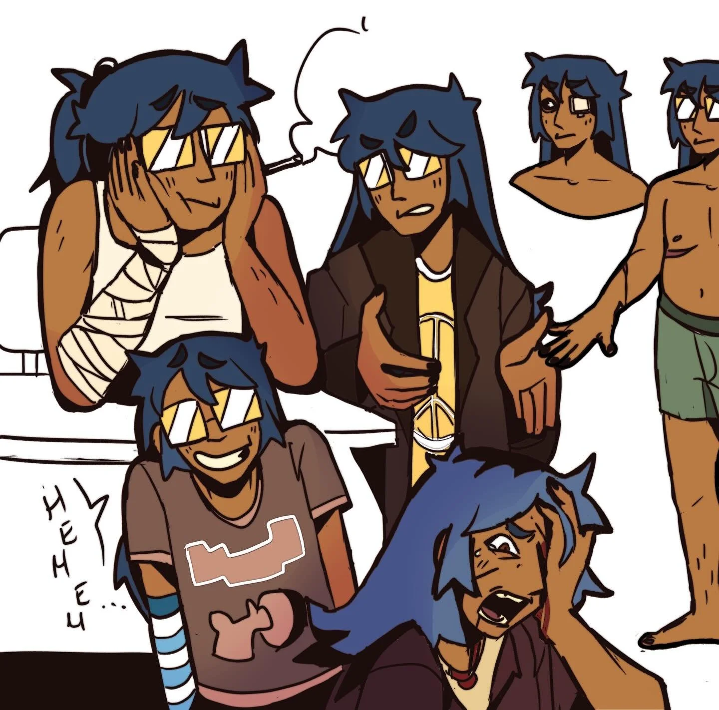 Morgan character ref sheet! 
Also HAPPY NEW YEAR!!! Lot of plans for 2026 😈
-
#art #myart #digitalart #clipstudiopaint #characterconcept