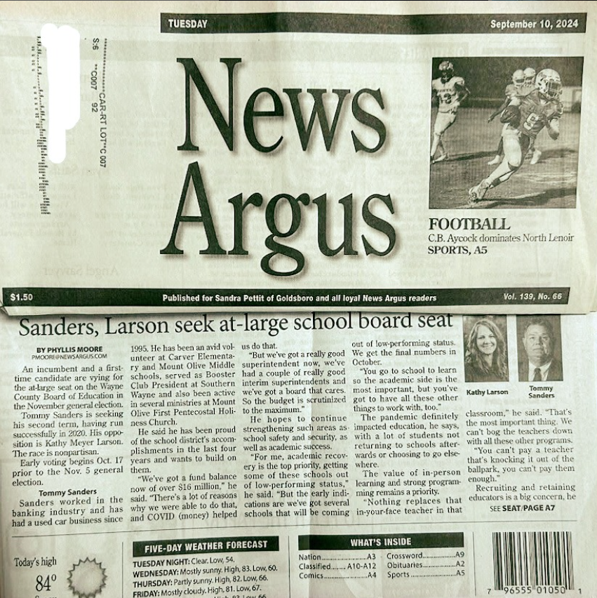 Goldsboro News Argus