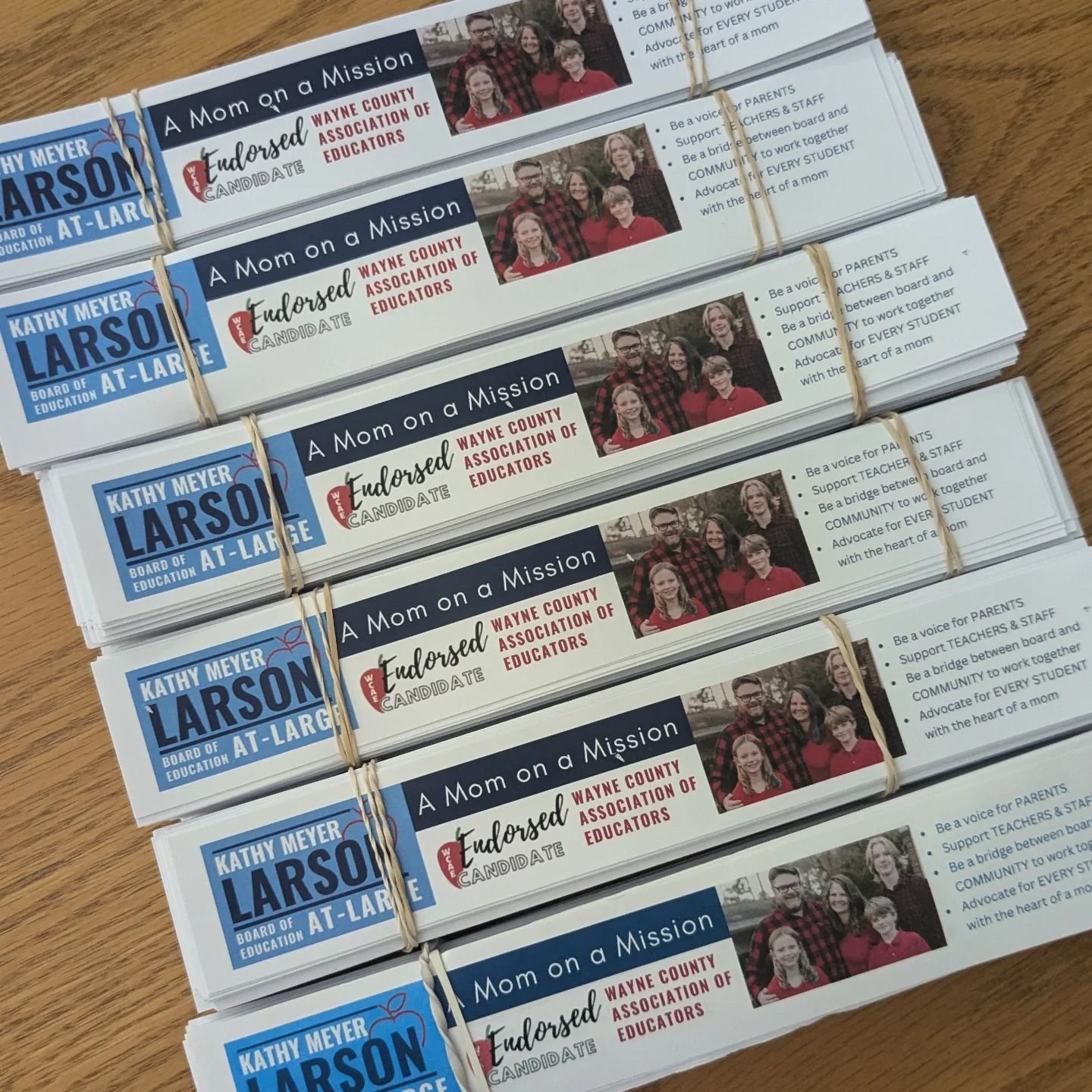 Printed more handouts for our volunteers at the polls! Yes I have the smallest handouts possible to try to get as many on a page as possible because a scout is thrifty y'all!! 

This really is a grassroots effort. Printing our own handouts 😂 All vol