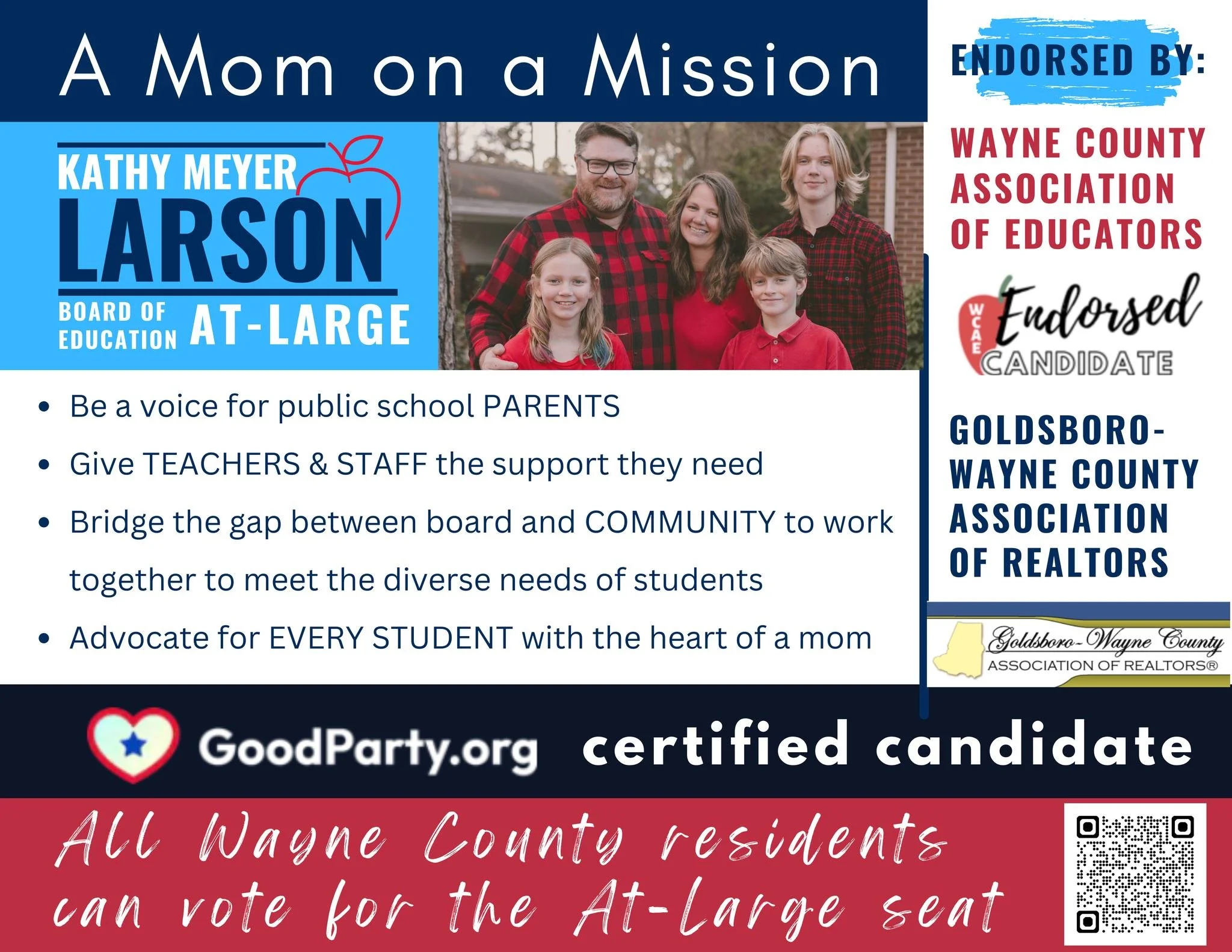 We've been talking about this campaign for so long, I almost can't believe it's only 2 more days till election day!!! According to the Board of Elections, 42,837 Wayne County voters have already voted, which is 10,000 more than in 2020! There are 76,