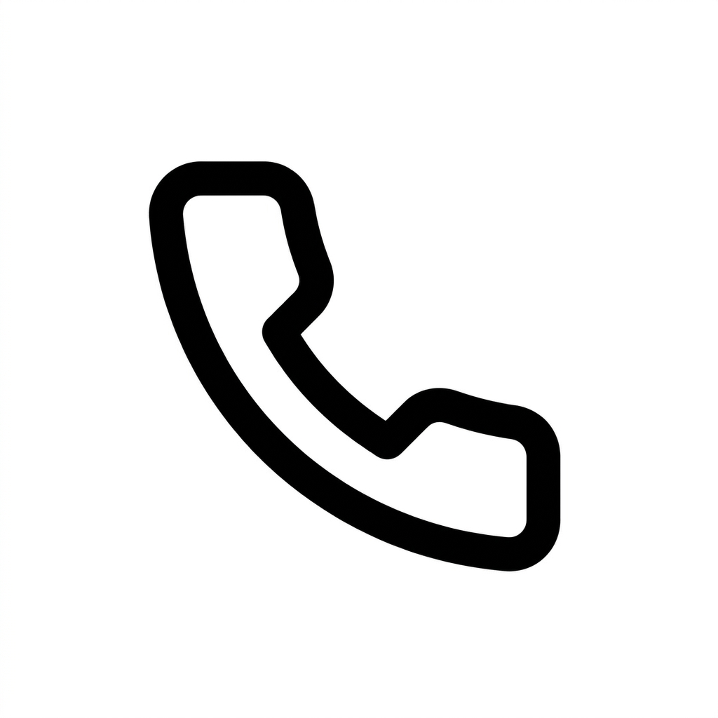 Icon of a telephone receiver.