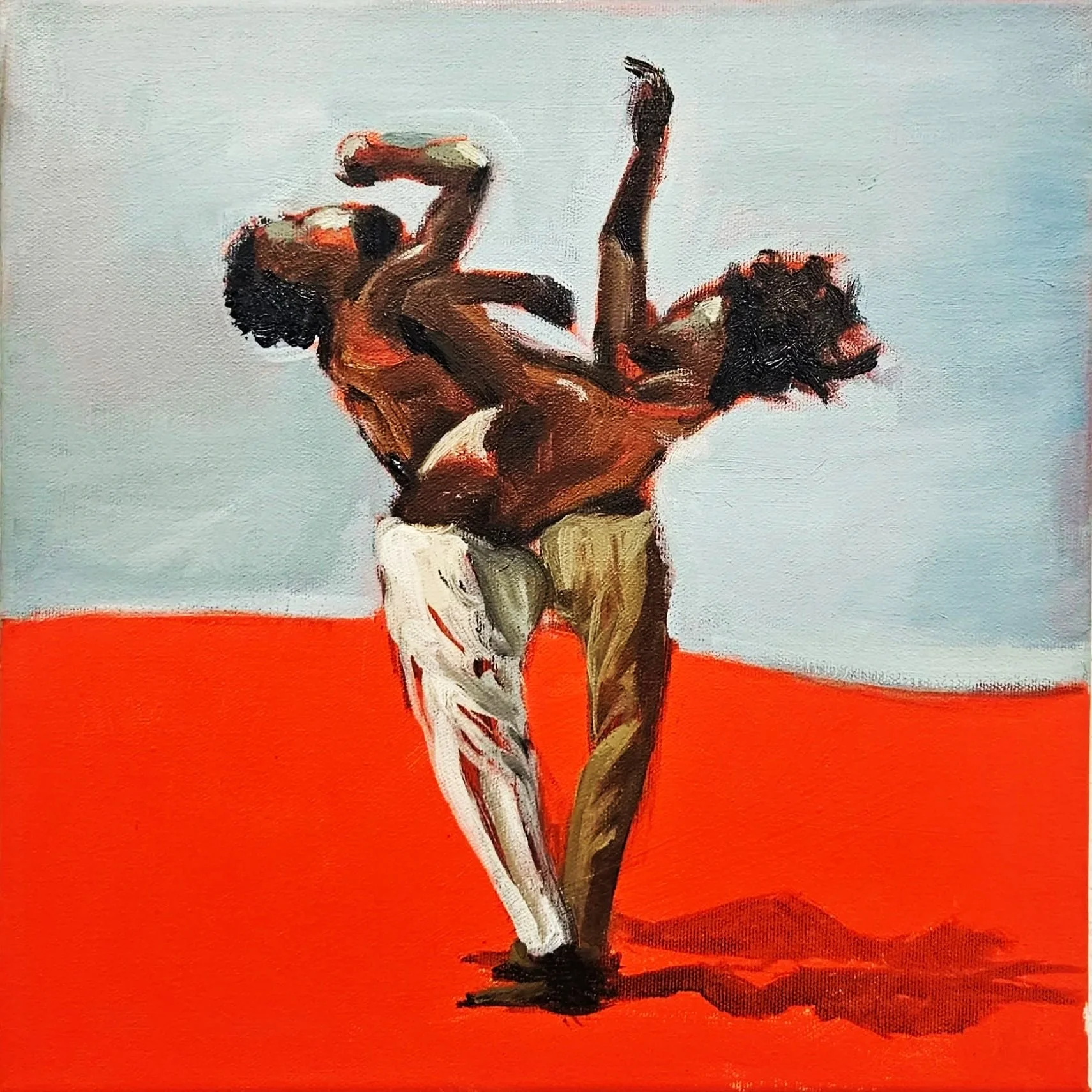 Binding Bodies | 12" x 12" |  Oil on canvas | 2025