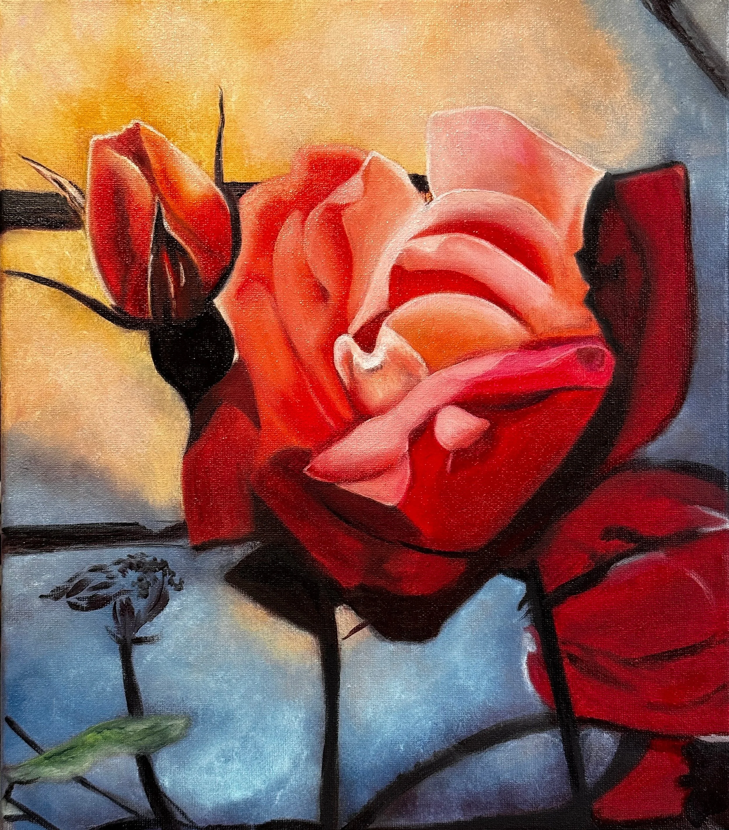 Wall Flower, 2025, Oil painting on canvas,
11 x 14