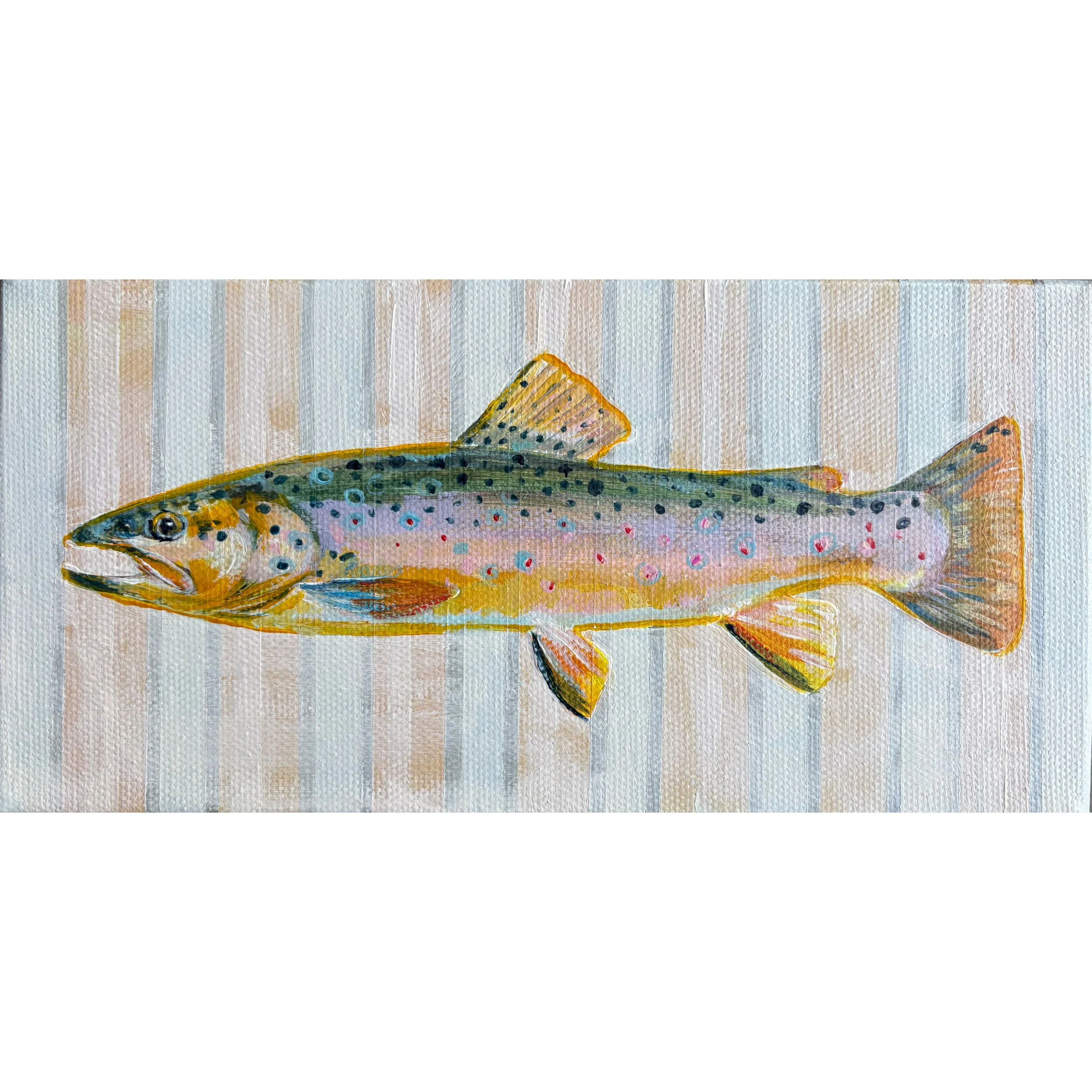 Brown Trout- sml vertical stripes