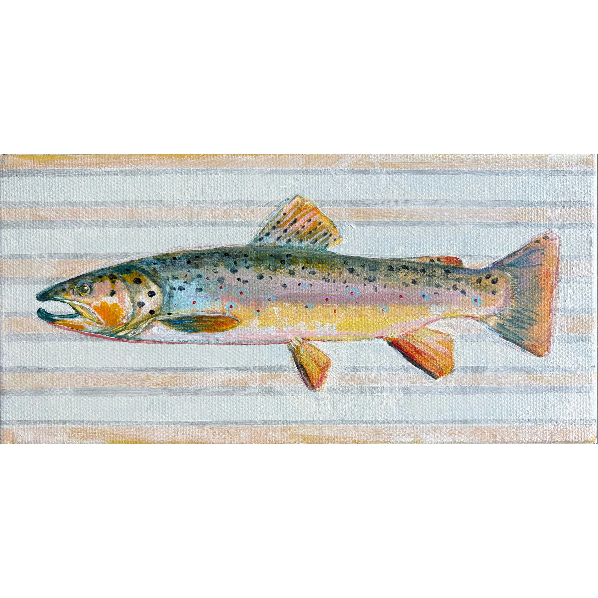 Brown trout- sml horizontal stripes
