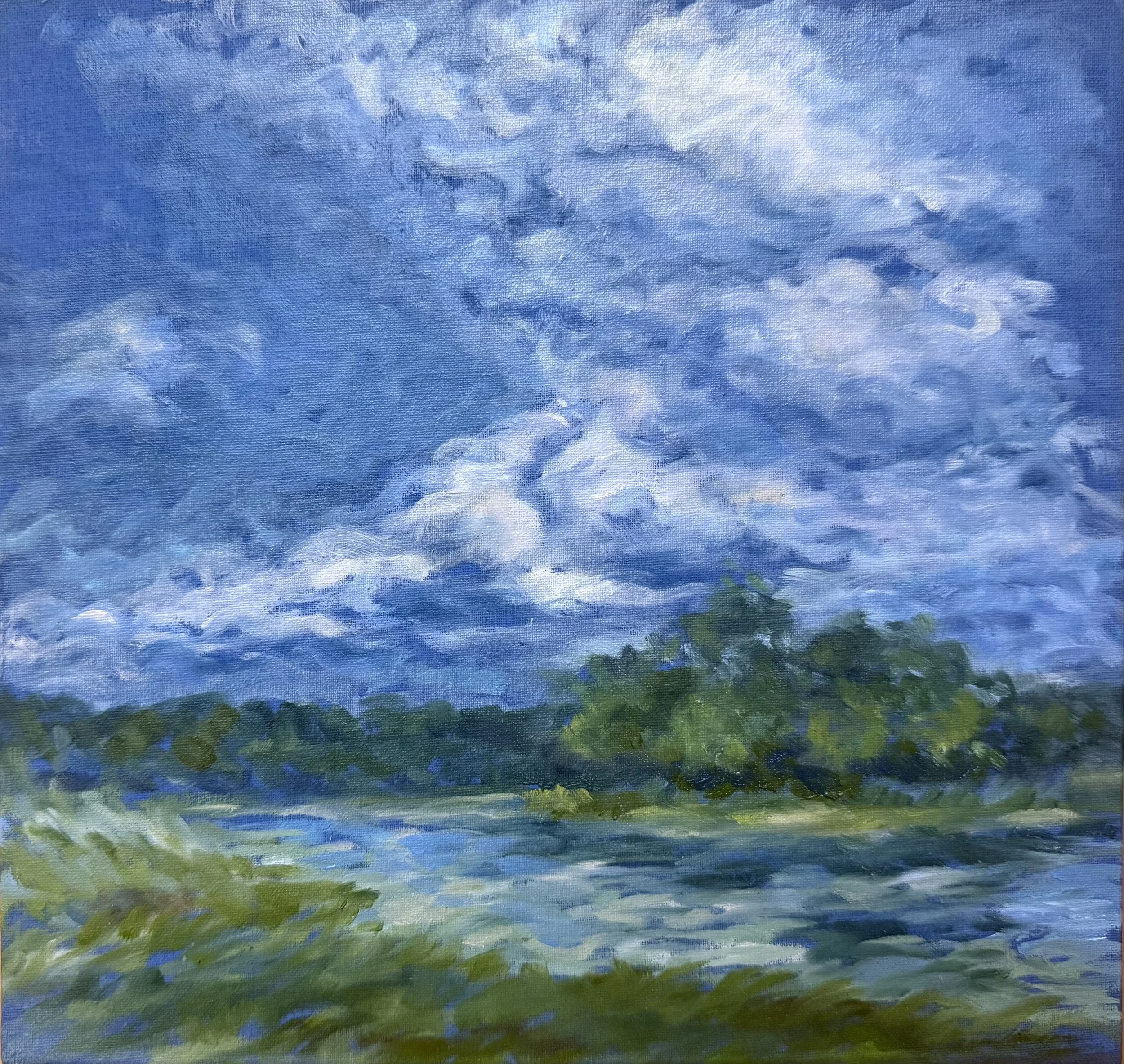 windswept | oil on book linen
