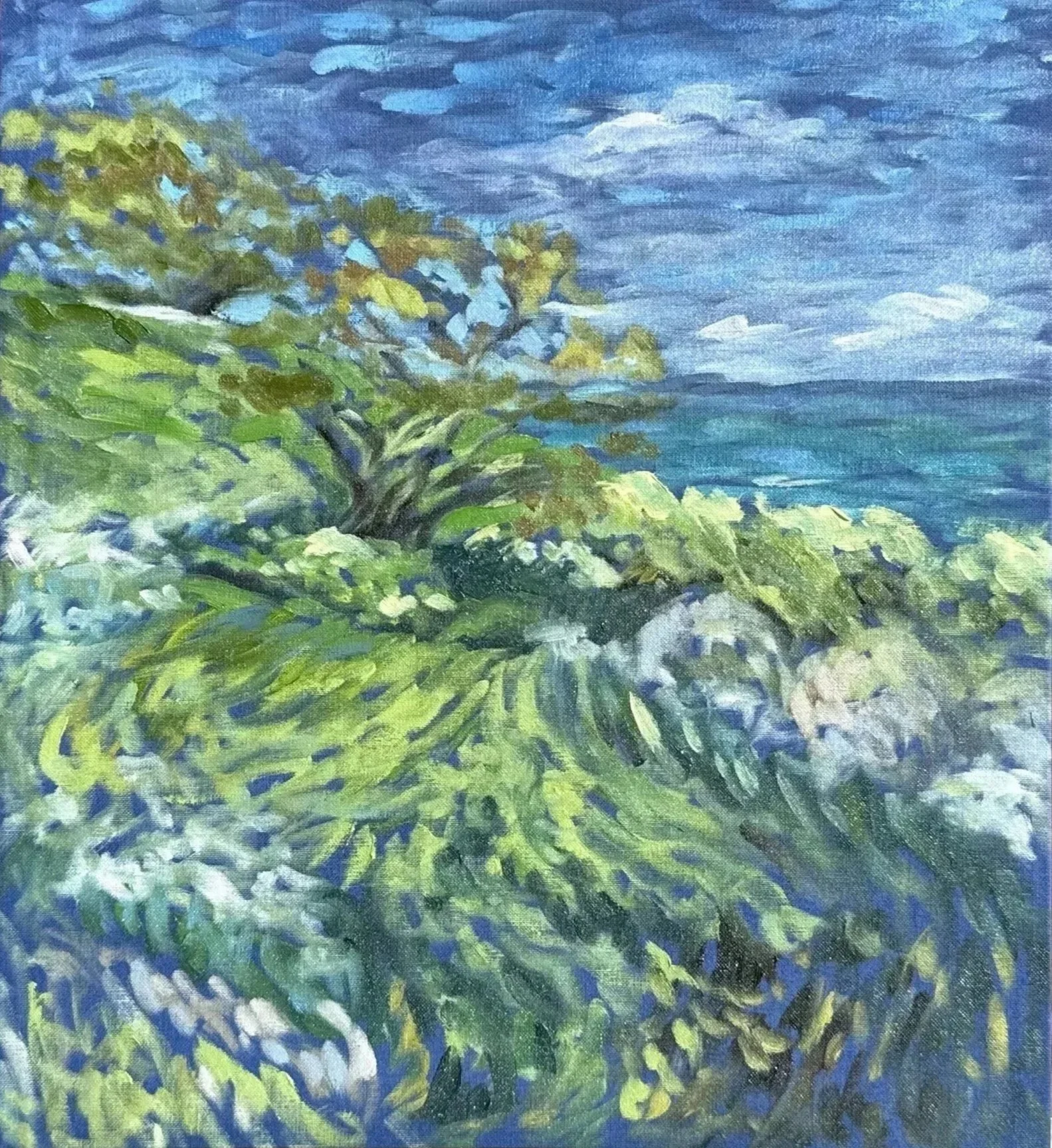 seaside garden | oil on linen
