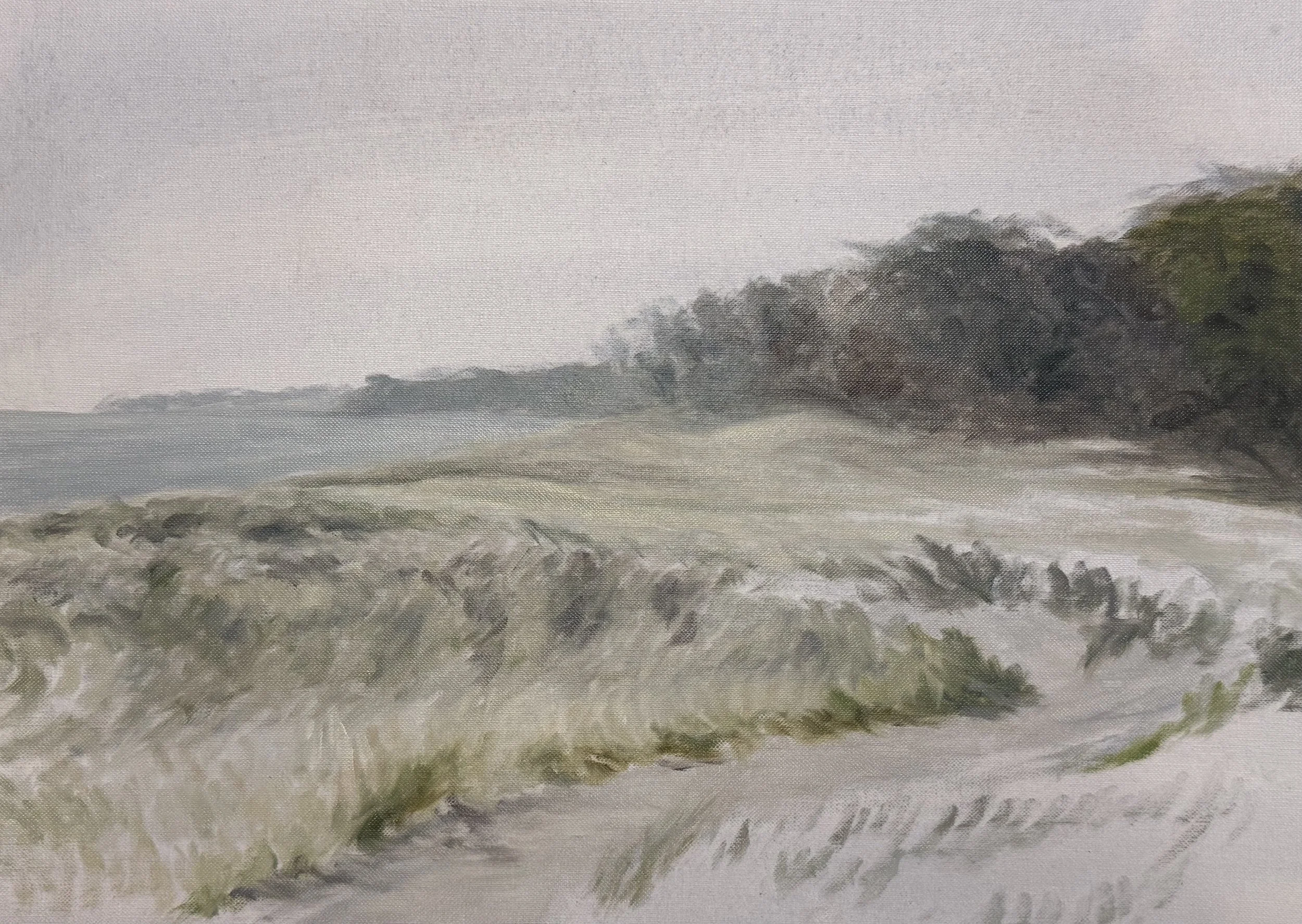 winter path | oil on paper