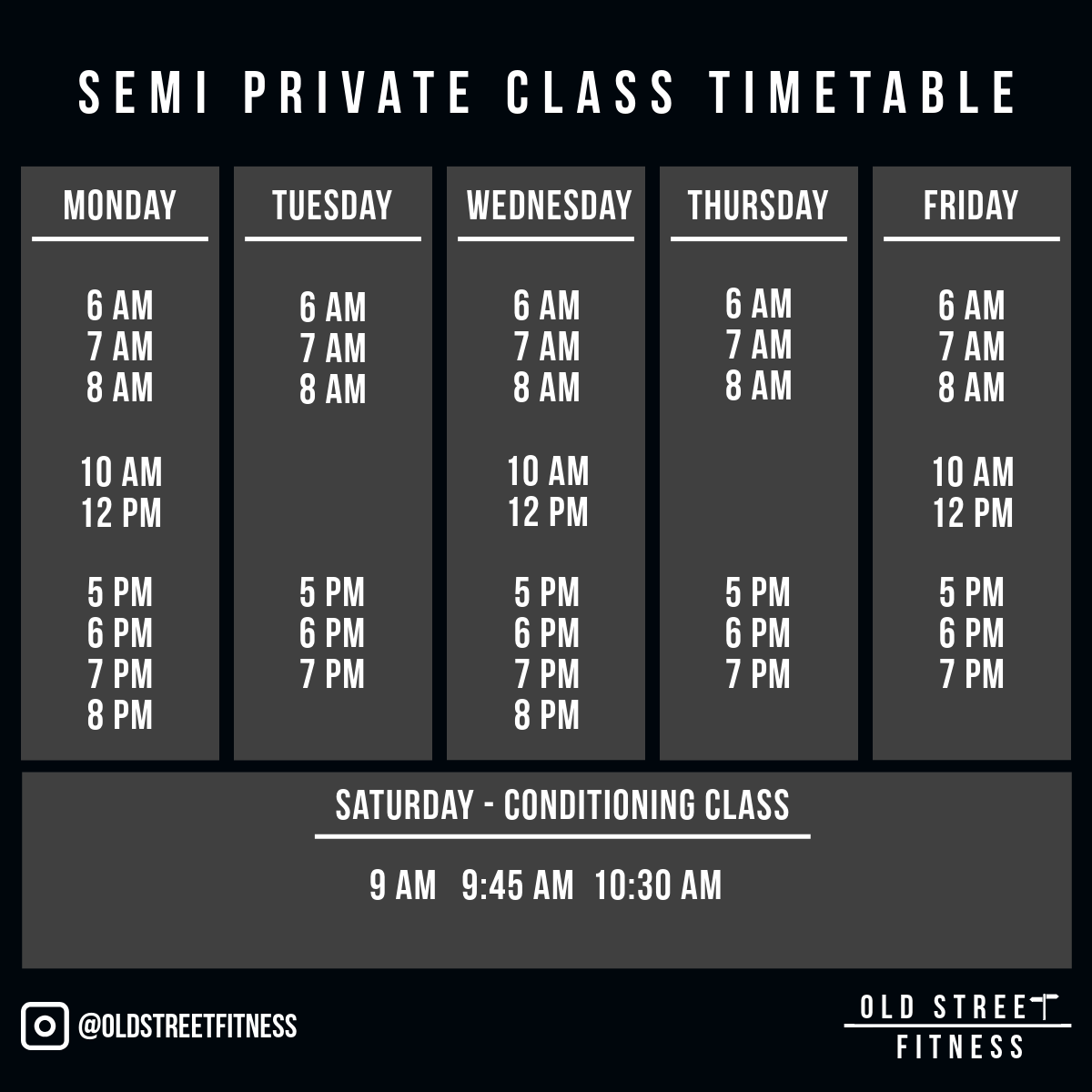 TIMETABLE Old Street Fitness Malahide timetable-old-street-fitness-malahide