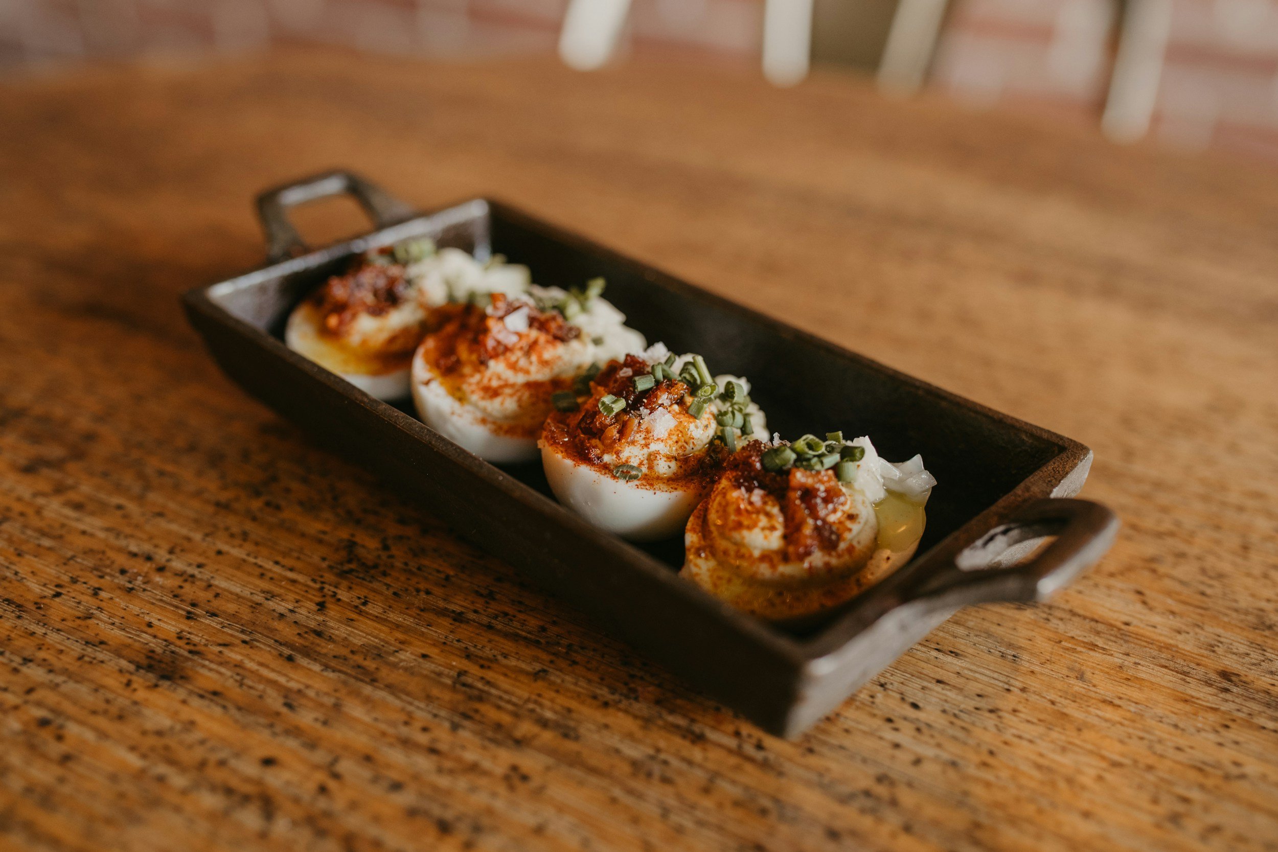 Maple Bacon Deviled Eggs