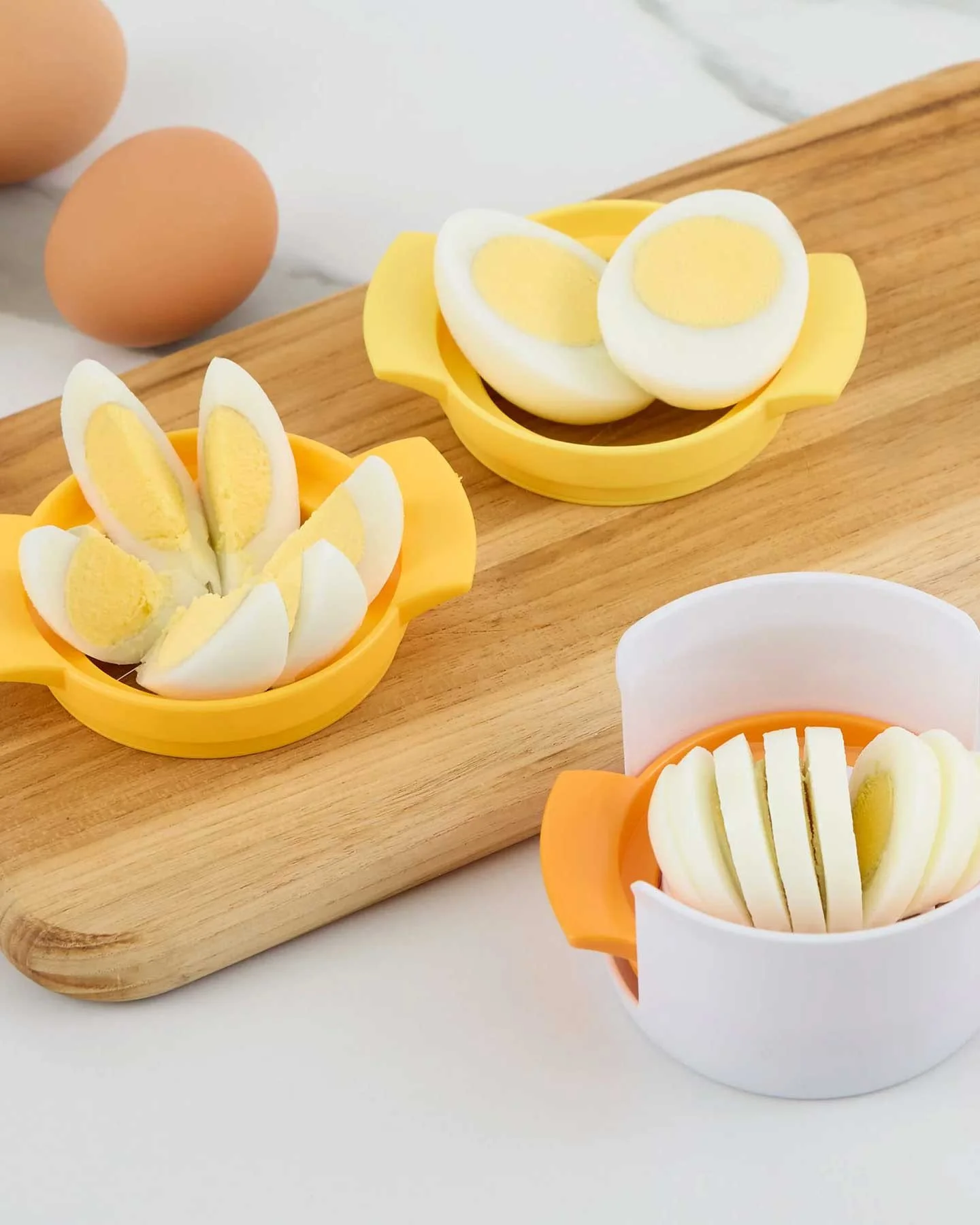 🥚 Gadget of the Month: Egg Slicer Trio⁠
Our favorite kind of kitchen shortcut? One that works three ways.⁠
⁠
The Egg Slicer Trio is your go-to tool for perfectly sliced or wedged hard-boiled eggs&mdash;plus it&rsquo;s great for mushrooms, strawberri